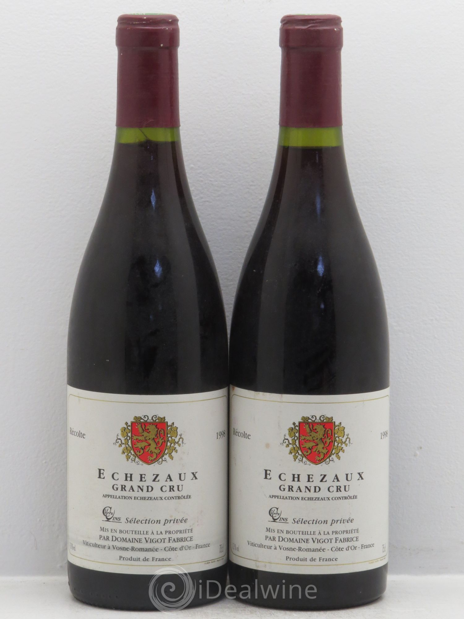 Echezeaux Grand Cru 1998 - Lot de 2 bouteilles - 0