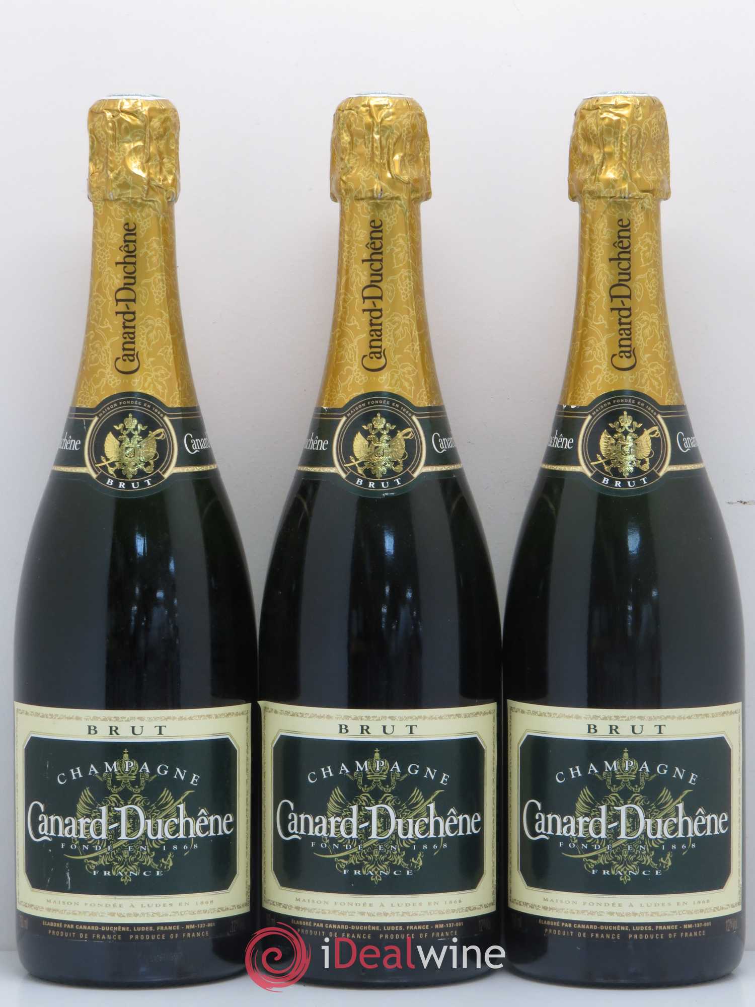 Champagne Canard-Duchene Brut - Posten von 3 Flaschen - 0
