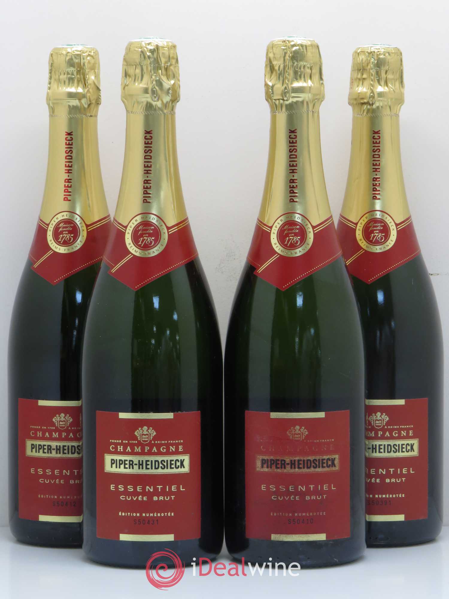 Rare Piper Heidsieck Essentiel - Lot de 4 bouteilles - 0
