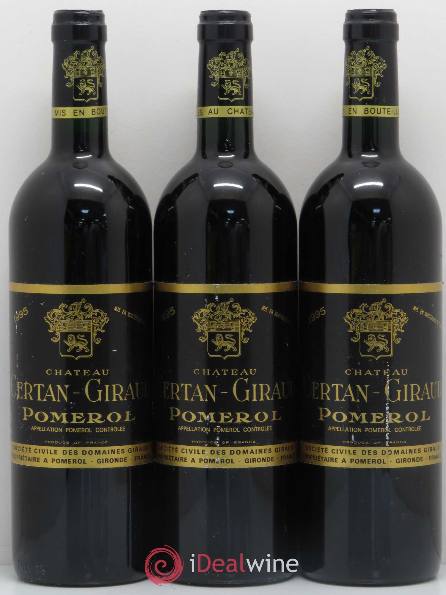 Château Certan Giraud 1995 - Lot de 3 bouteilles - 0