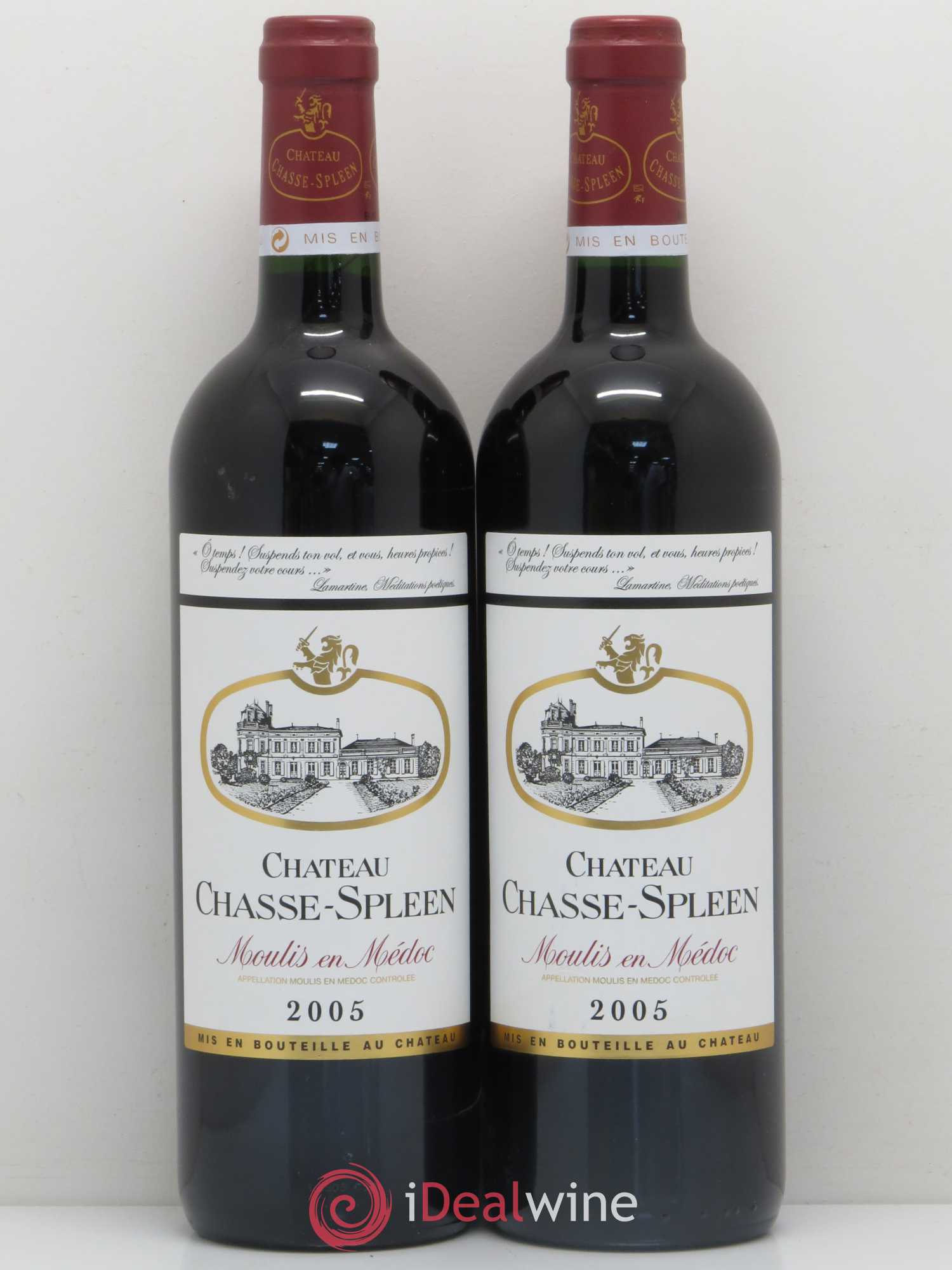 Château Chasse Spleen 2005 - Lot de 2 bouteilles - 0