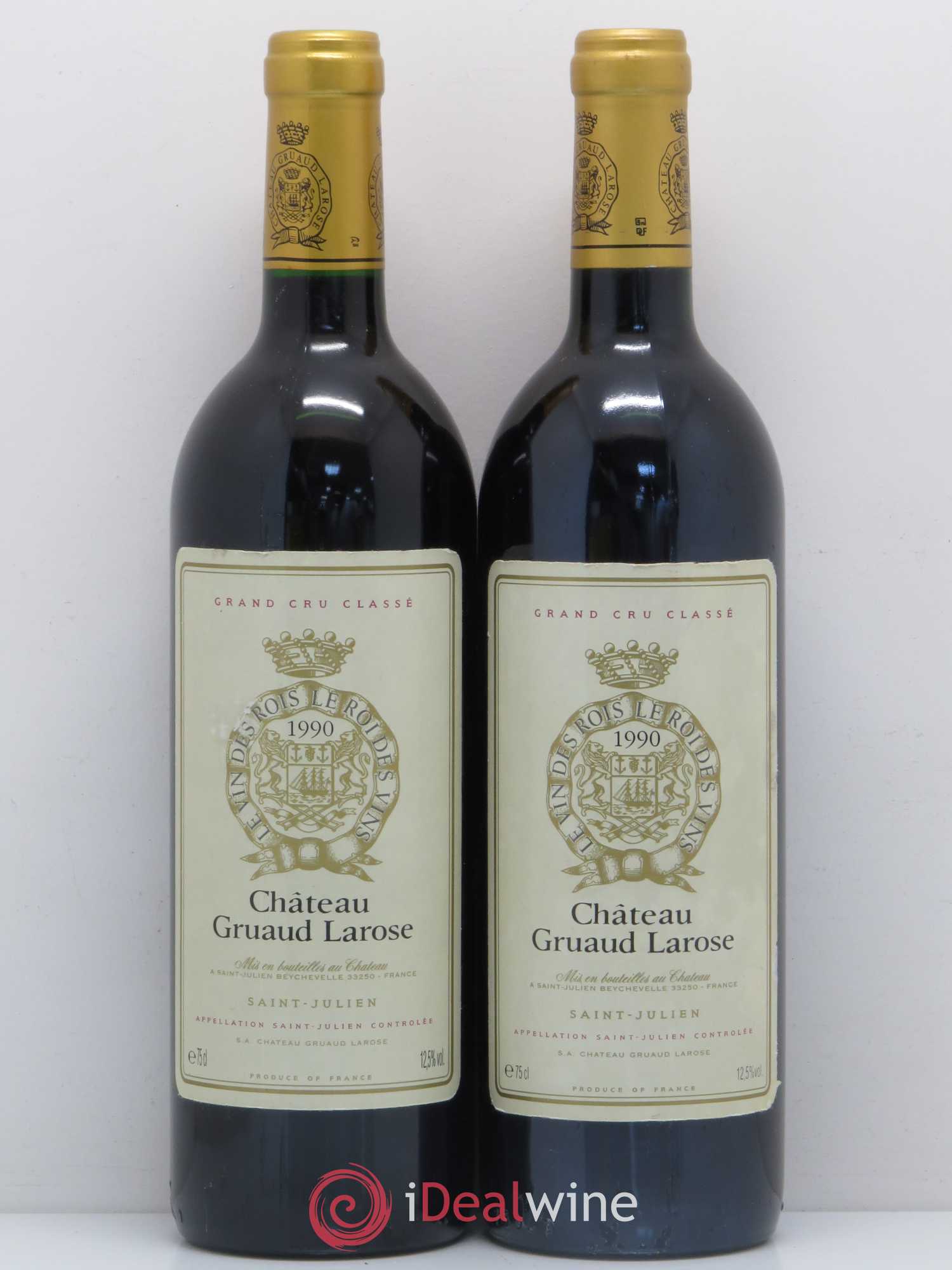 Château Gruaud Larose 2ème Grand Cru Classé 1990 - Lot de 2 bouteilles - 0