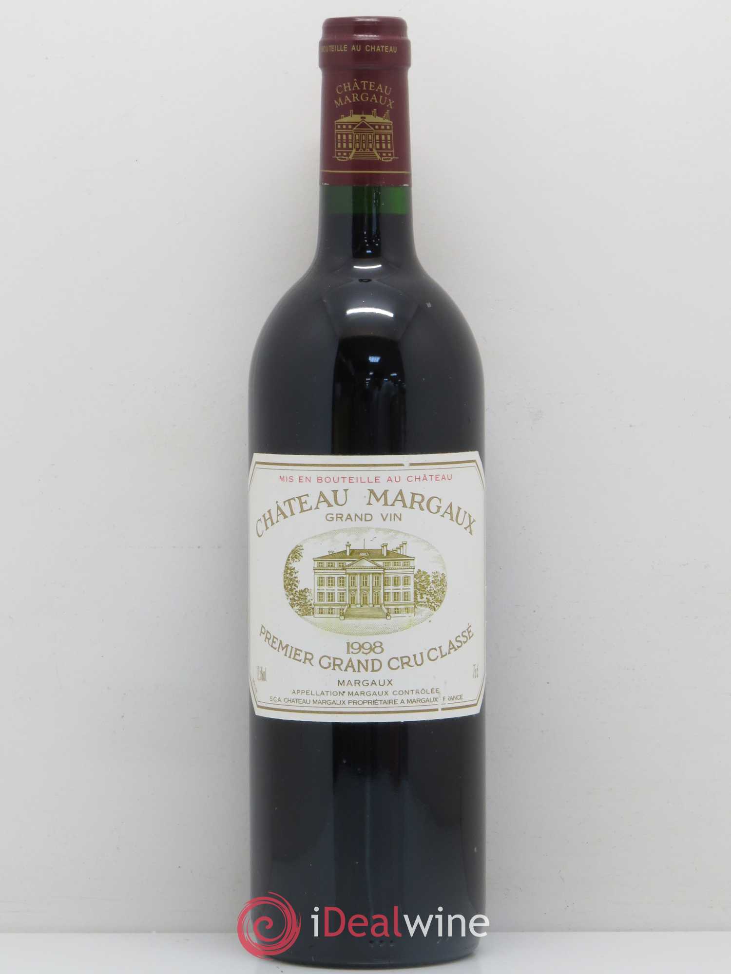 Château Margaux 1er Grand Cru Classé 1998 - Lot de 1 bouteille - 0