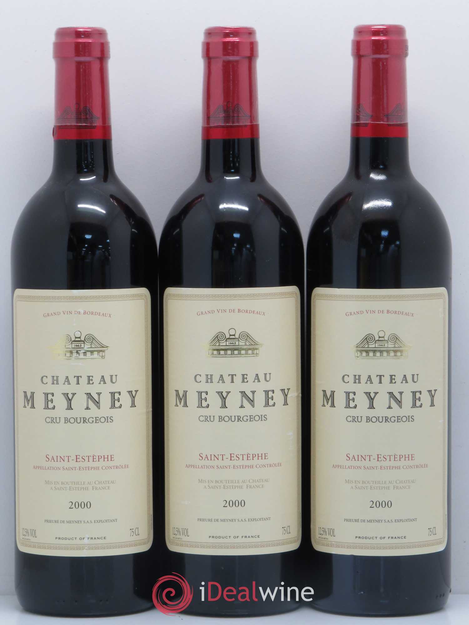 Château Meyney 2000 - Lot de 3 bouteilles - 0