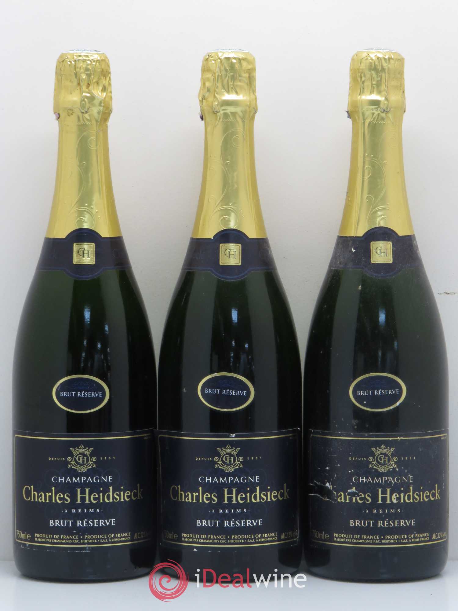 Brut Charles Heidsieck Réserve - Lot de 3 bouteilles - 0