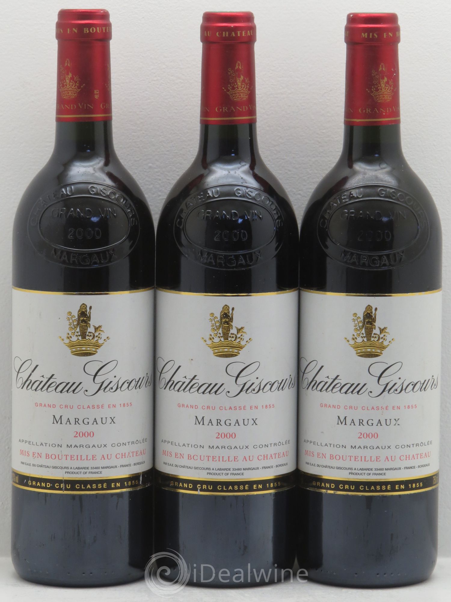 Château Giscours 3ème Grand Cru Classé 2000 - Lot de 3 bouteilles - 0