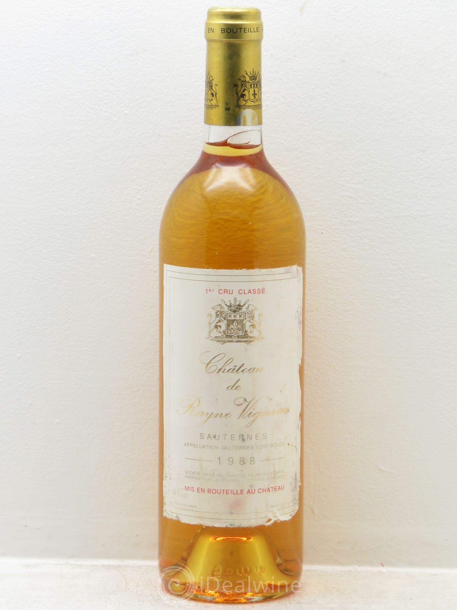 Château de Rayne Vigneau 1er Grand Cru Classé 1988 - Lotto di 1 bottiglia - 0