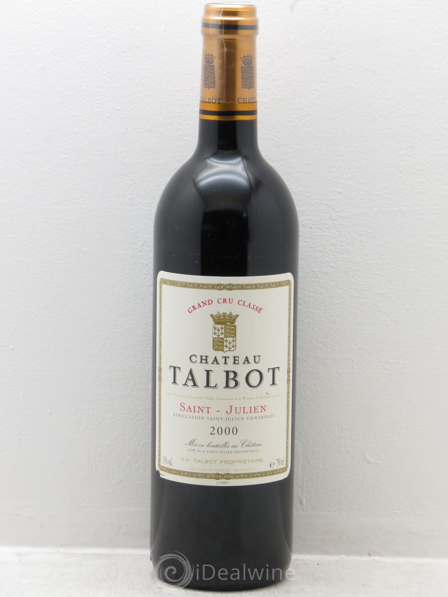 Château Talbot 4ème Grand Cru Classé 2000 - Lot de 6 bouteilles - 0