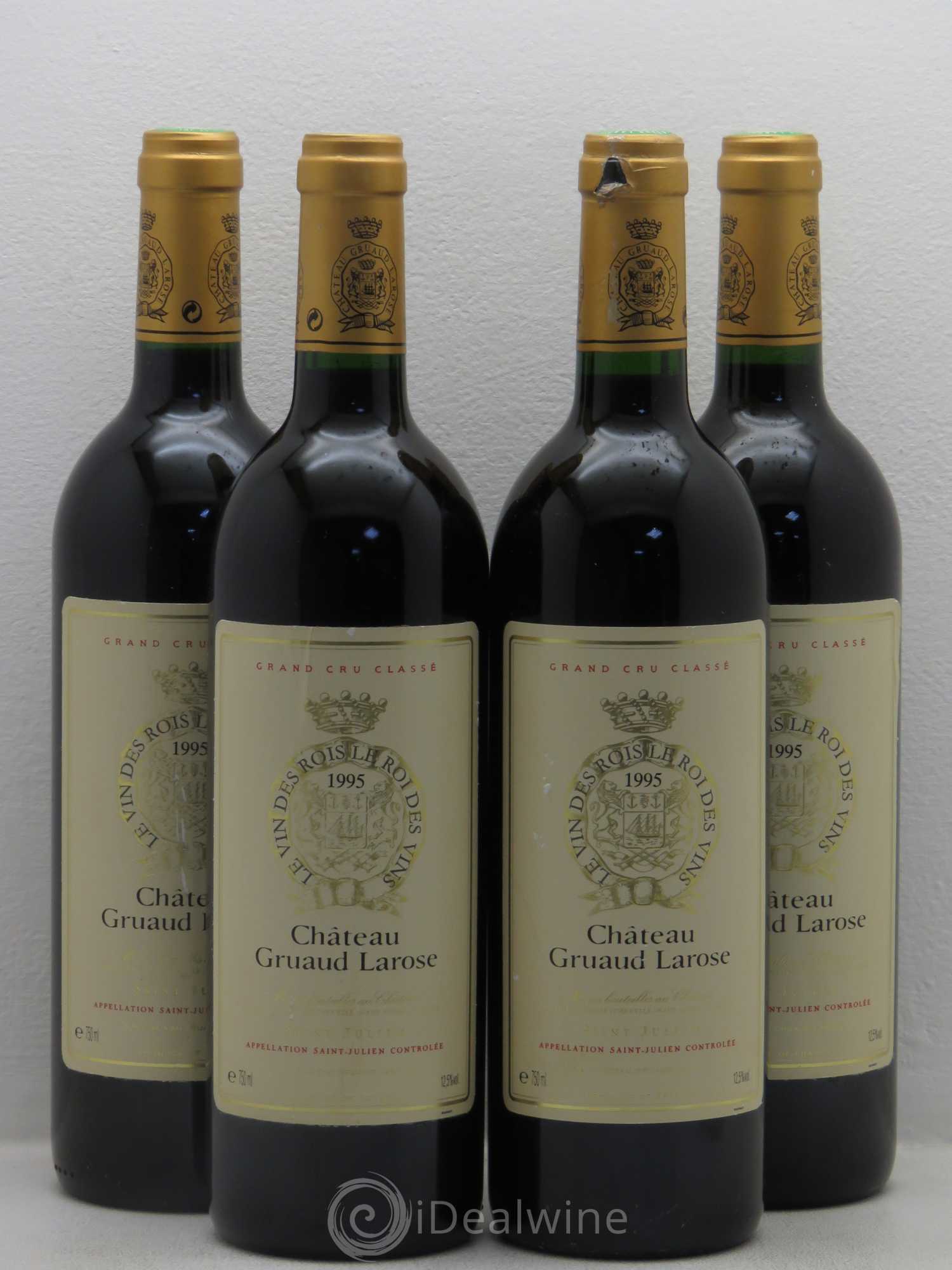 Château Gruaud Larose 2ème Grand Cru Classé 1995 - Lot de 4 bouteilles - 0
