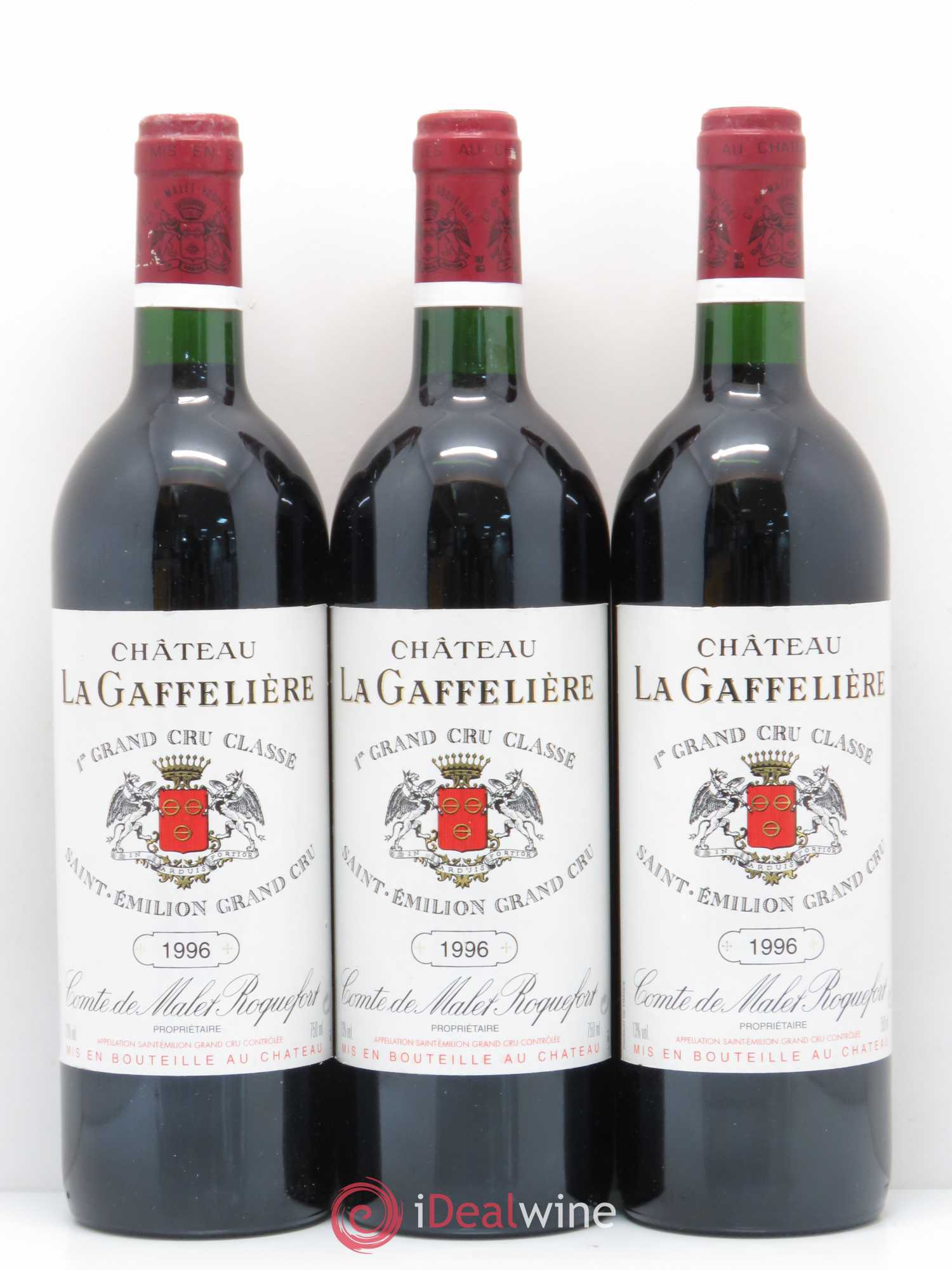 Château la Gaffelière 1er Grand Cru Classé B 1996 - Lot de 3 bouteilles - 0