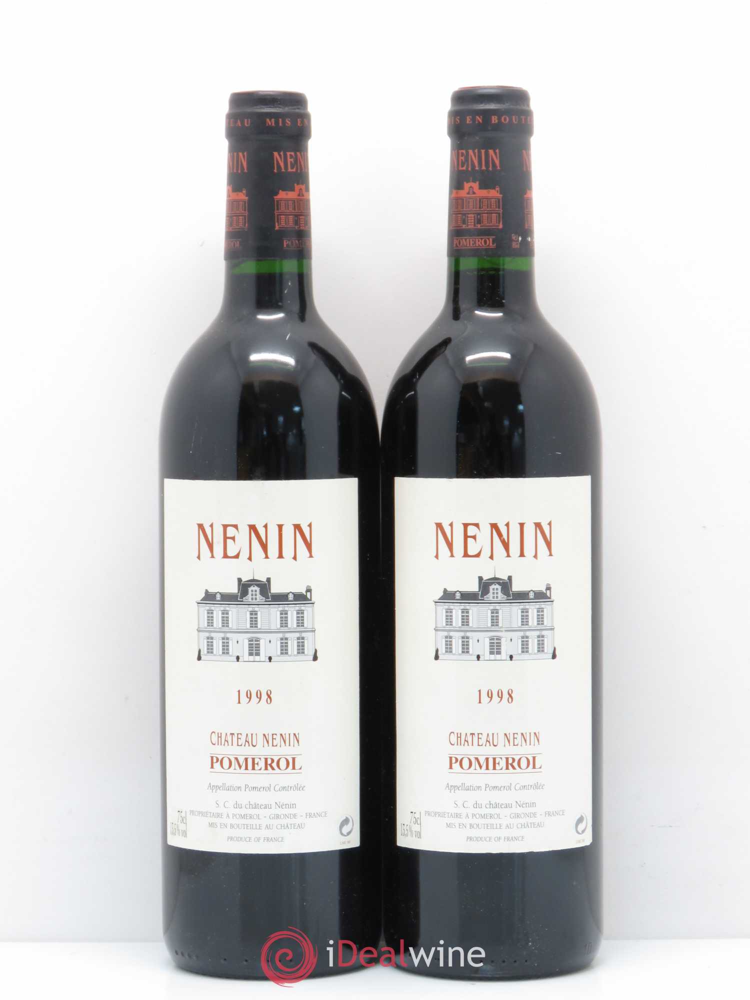Château Nenin 1998 - Lot de 2 bouteilles - 0