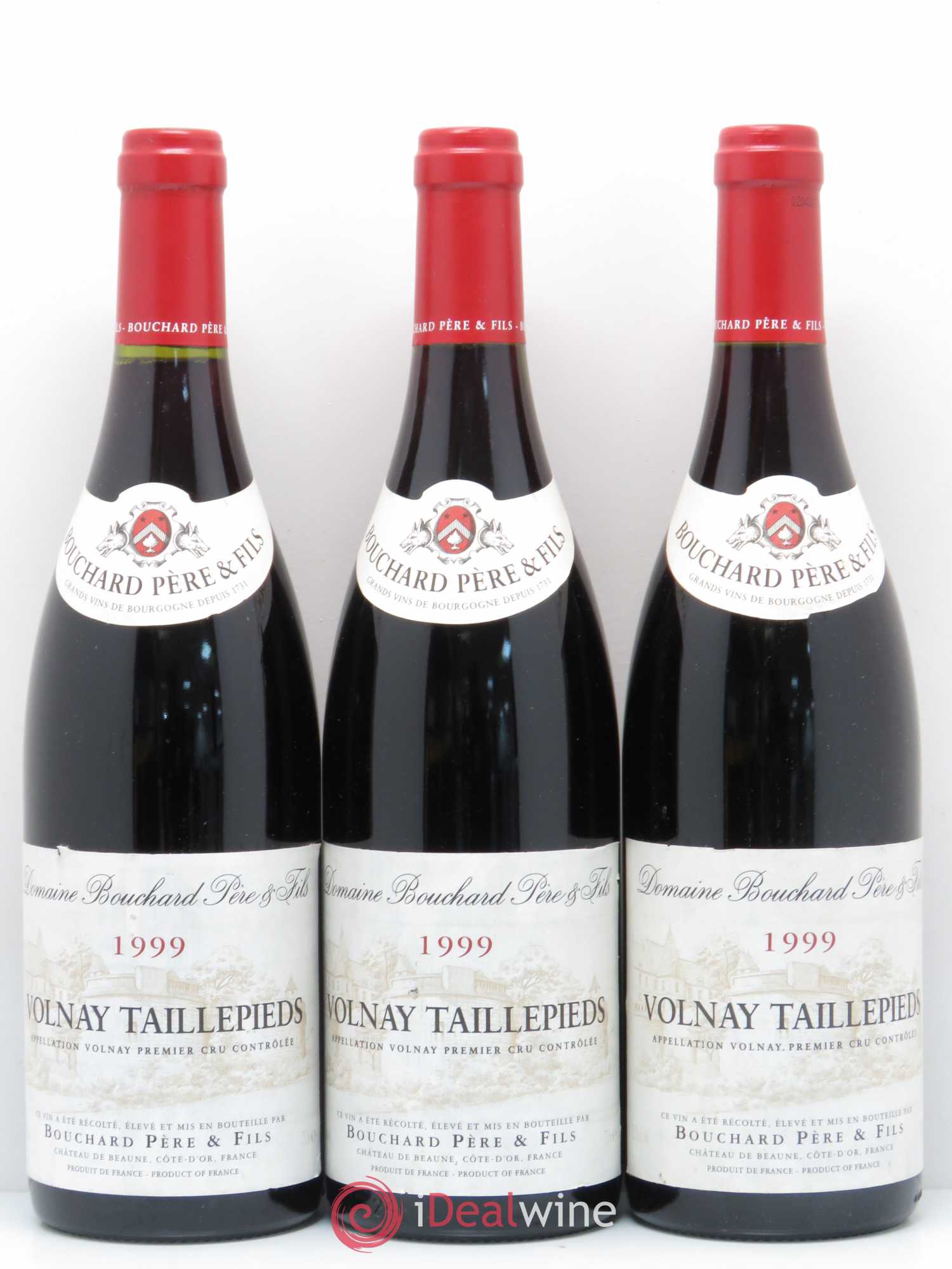 Volnay 1er Cru Taillepieds Bouchard Père & Fils 1999 - Lot de 3 bouteilles - 0