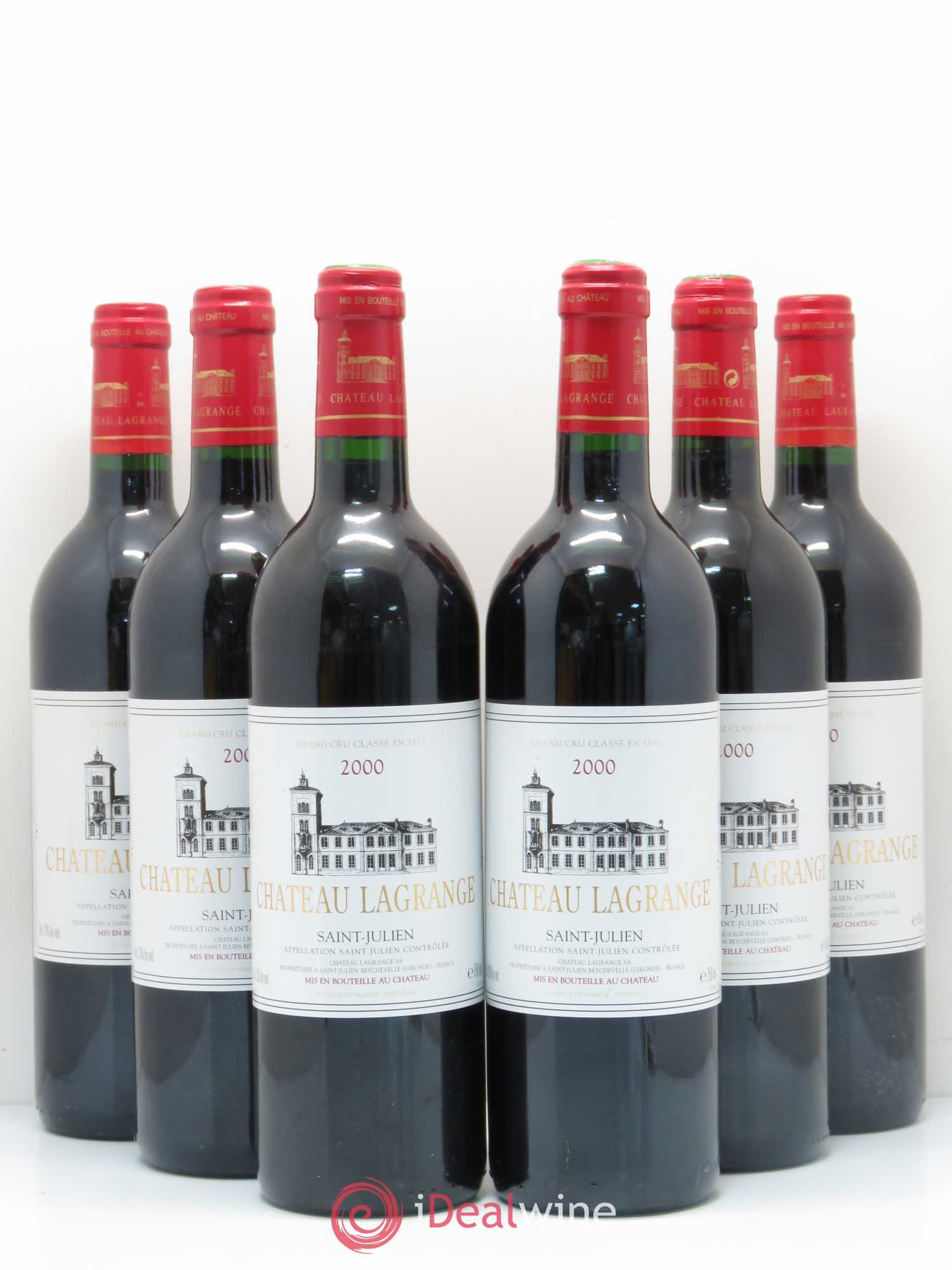 Château Lagrange 3ème Grand Cru Classé 2000 - Lot de 6 bouteilles - 0