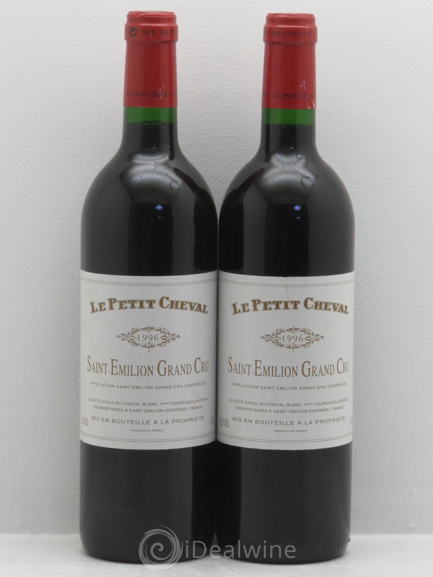 Le Petit Cheval Second Vin 1996 - Lot de 2 bouteilles - 0