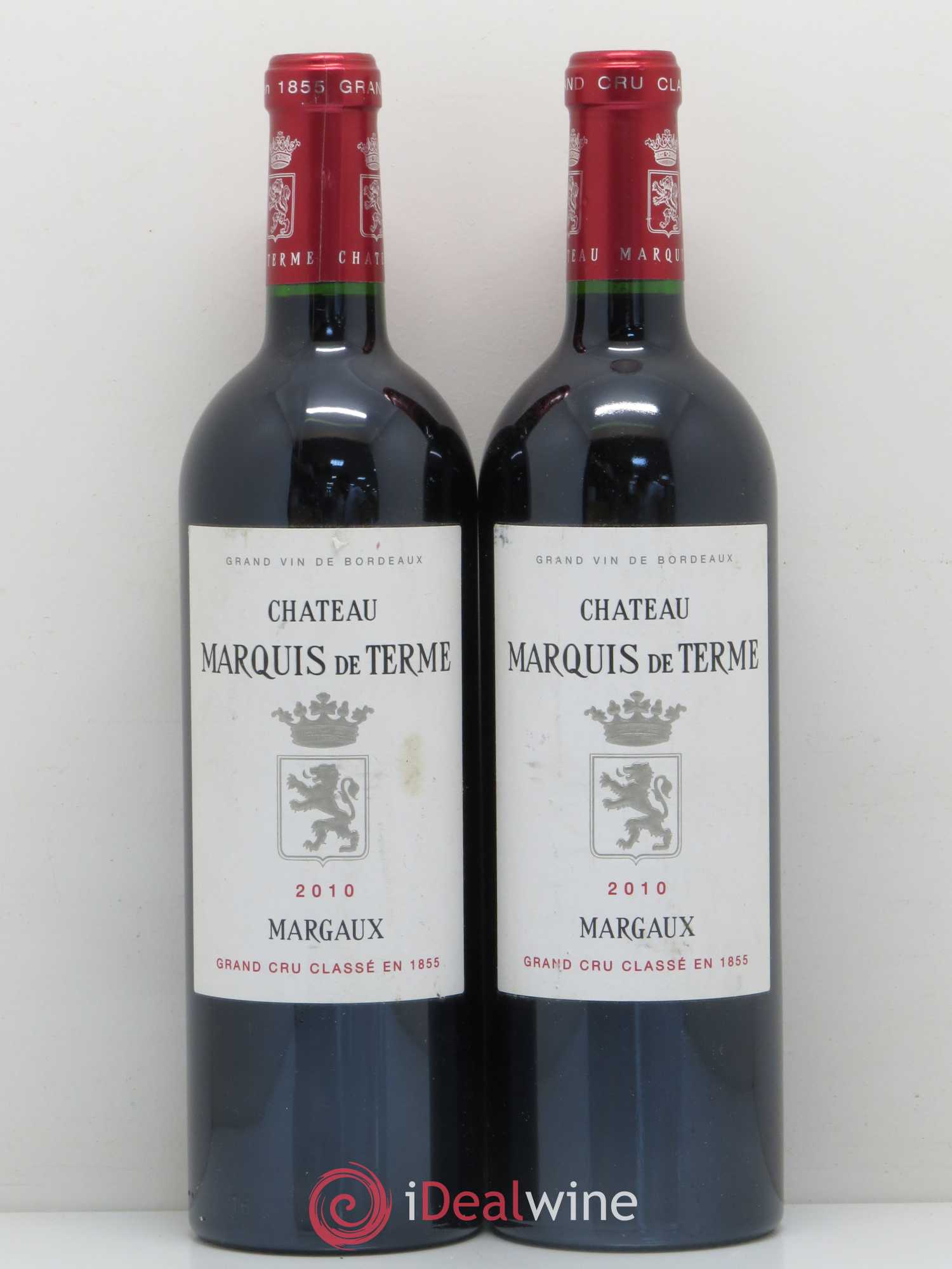 Château Marquis de Terme 4ème Grand Cru Classé 2010 - Lot de 2 bouteilles - 0