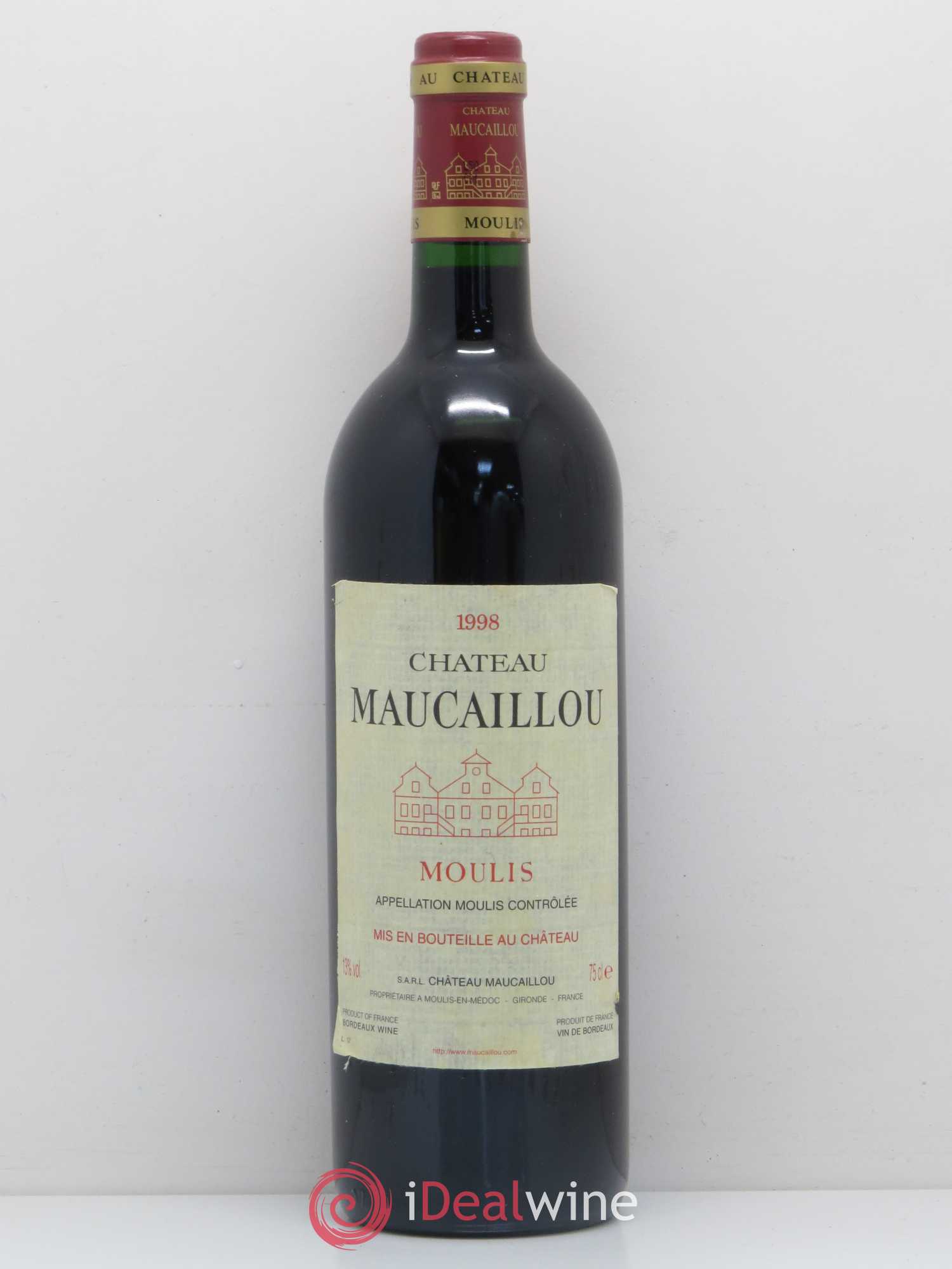 Château Maucaillou 1998 - Lot de 1 bouteille - 0