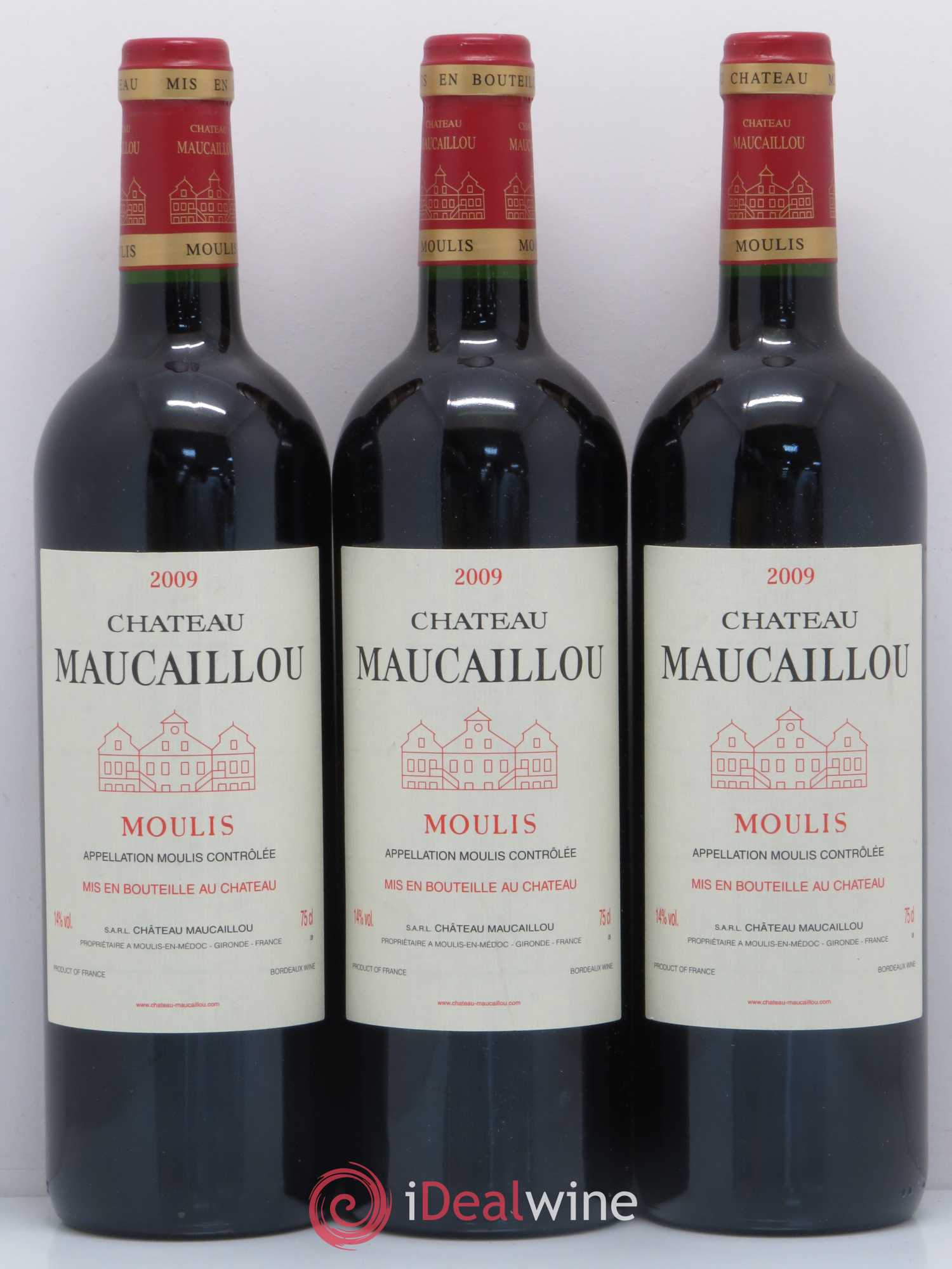 Château Maucaillou 2009 - Lot de 3 bouteilles - 0