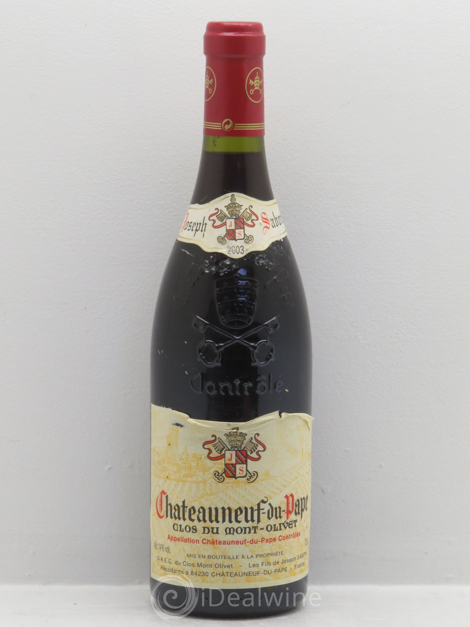 Châteauneuf-du-Pape Clos du Mont-Olivet 2003 - Lot de 6 bouteilles - 0