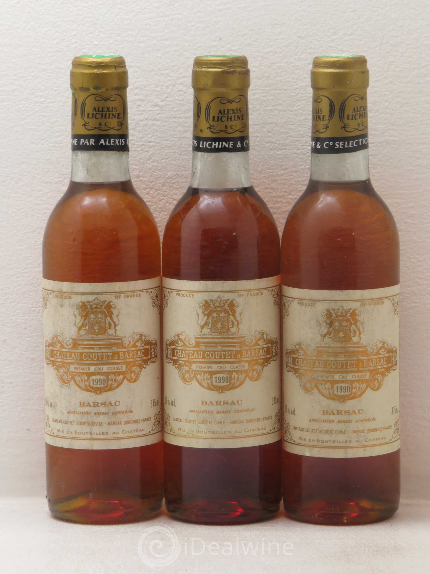 Château Coutet 1er Grand Cru Classé 1990 - Posten von 6 Demi-Flaschen - 2
