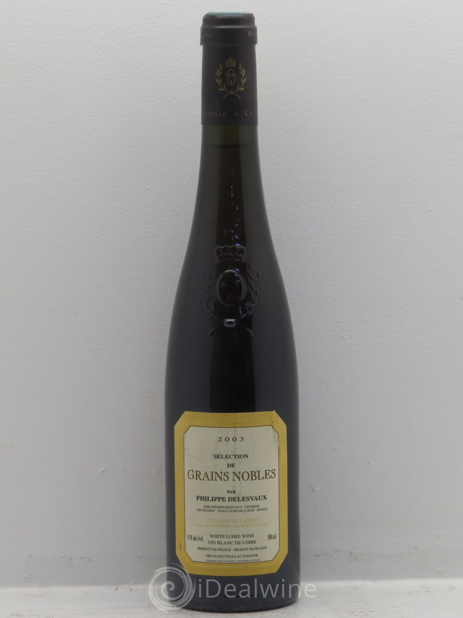 Coteaux du Layon Sélection Grains nobles -Domaine Delesveaux 2003 - Lotto di 6 bottiglie - 0