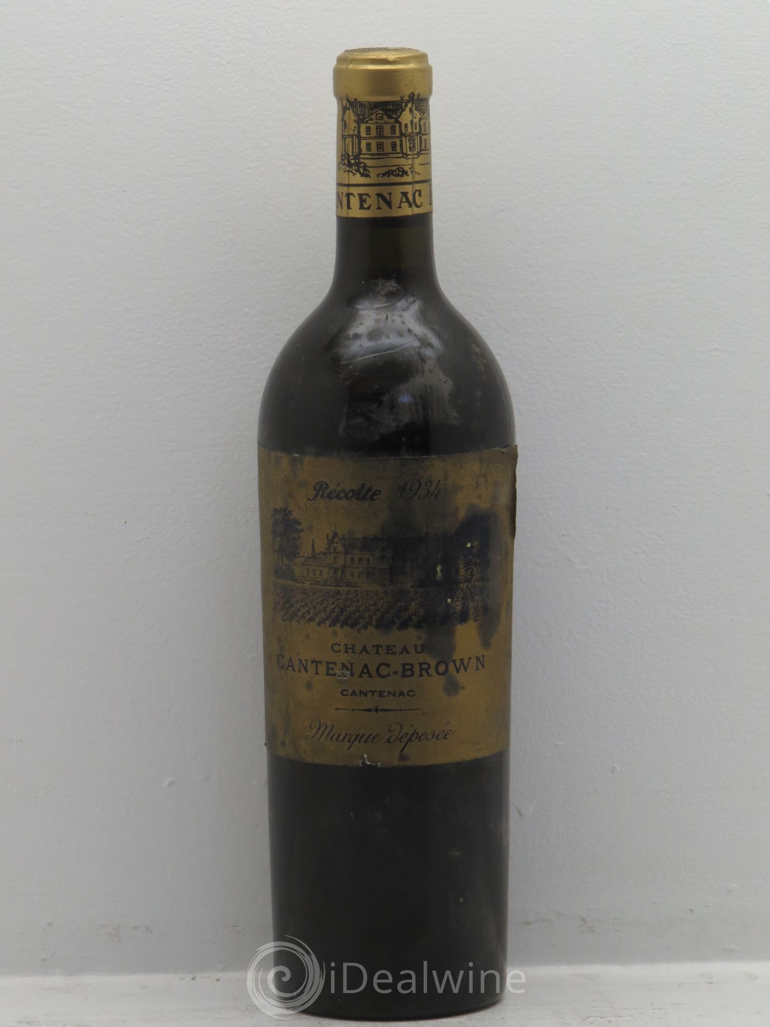 Château Cantenac Brown 3ème Grand Cru Classé 1934 - Lot de 1 bouteille - 0