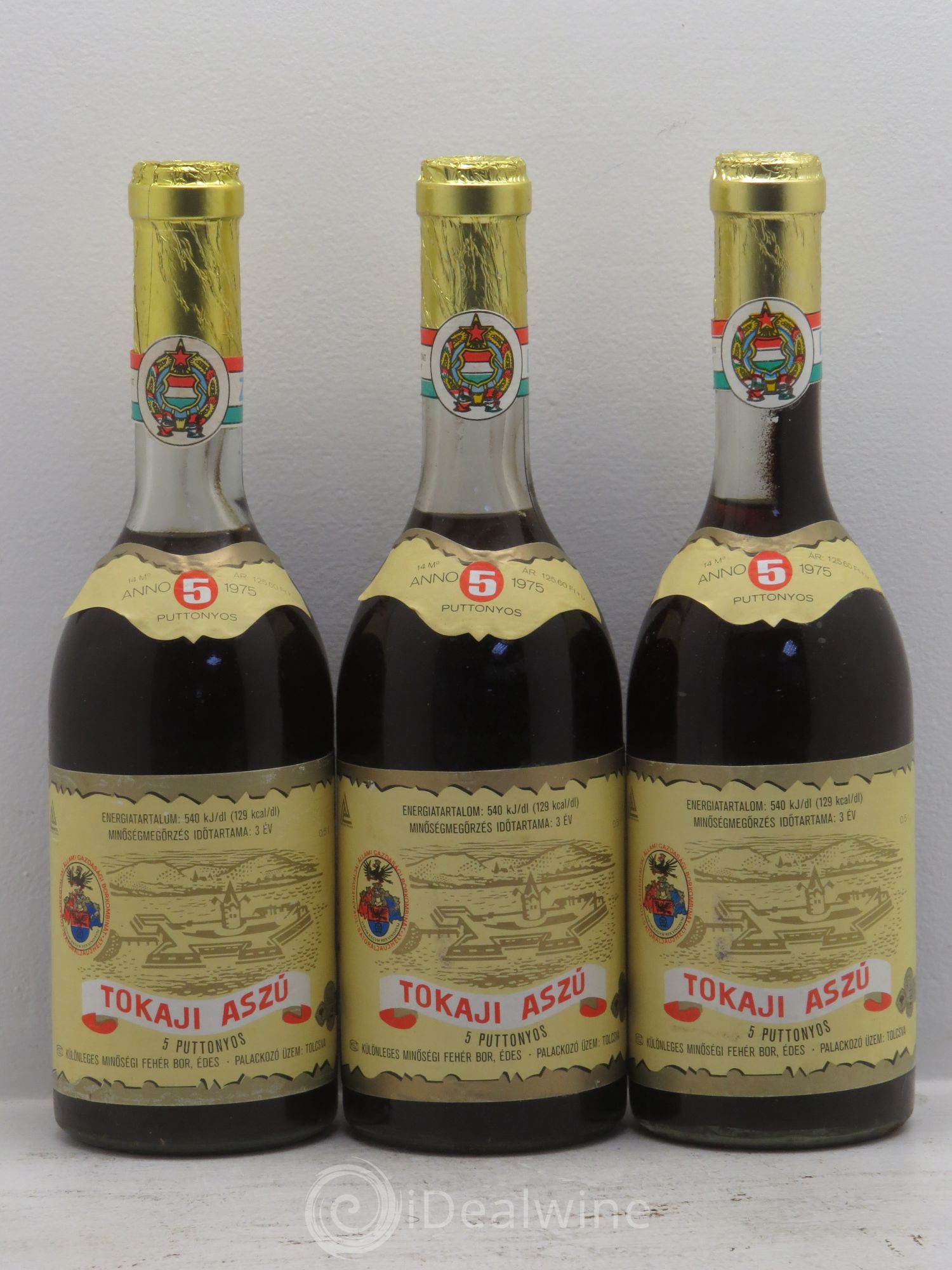 Tokaji 1975 - Lotto di 3 bottiglie - 0