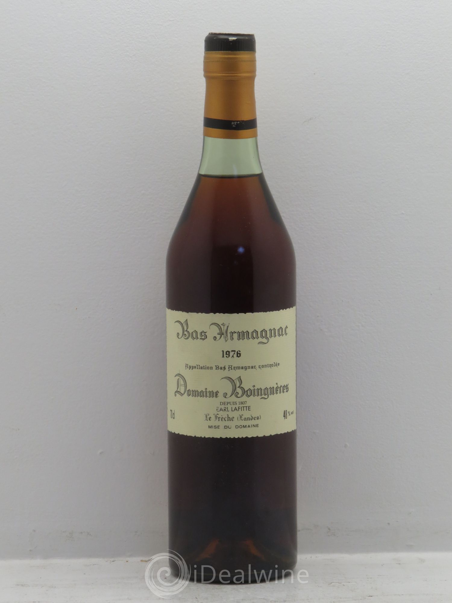 Bas-Armagnac Boingnières 1976 - Posten von 1 Flasche - 0
