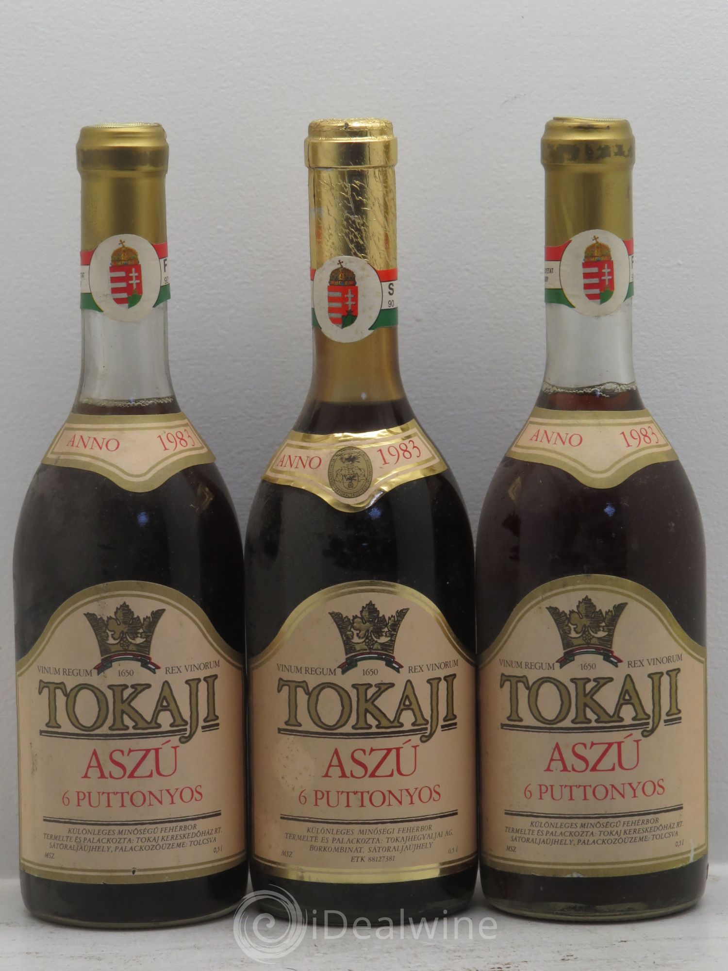 Tokaji Tokaji Aszù 6 Puttonyos Kereskedöhaz 1983 - Lotto di 3 bottiglie - 0