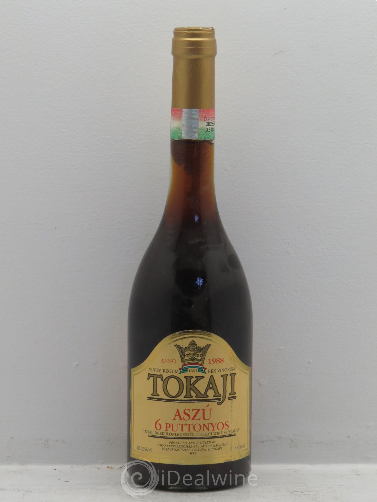 Tokaji Tokaji Aszù 6 Puttonyos 1988 - Posten von 1 Flasche - 0