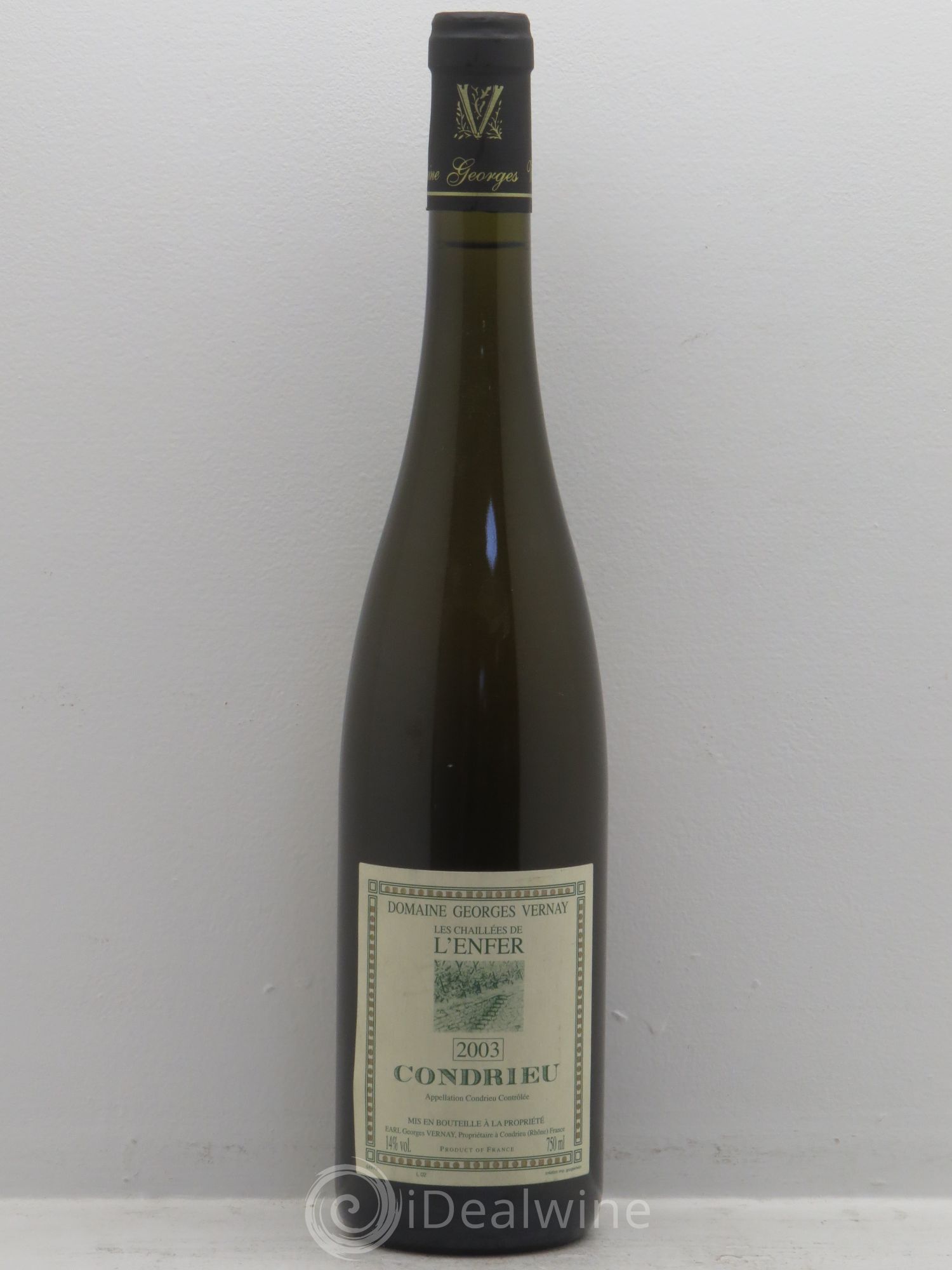 Condrieu Les Chaillées de l'Enfer Georges Vernay 2003 - Lot de 1 bouteille - 0