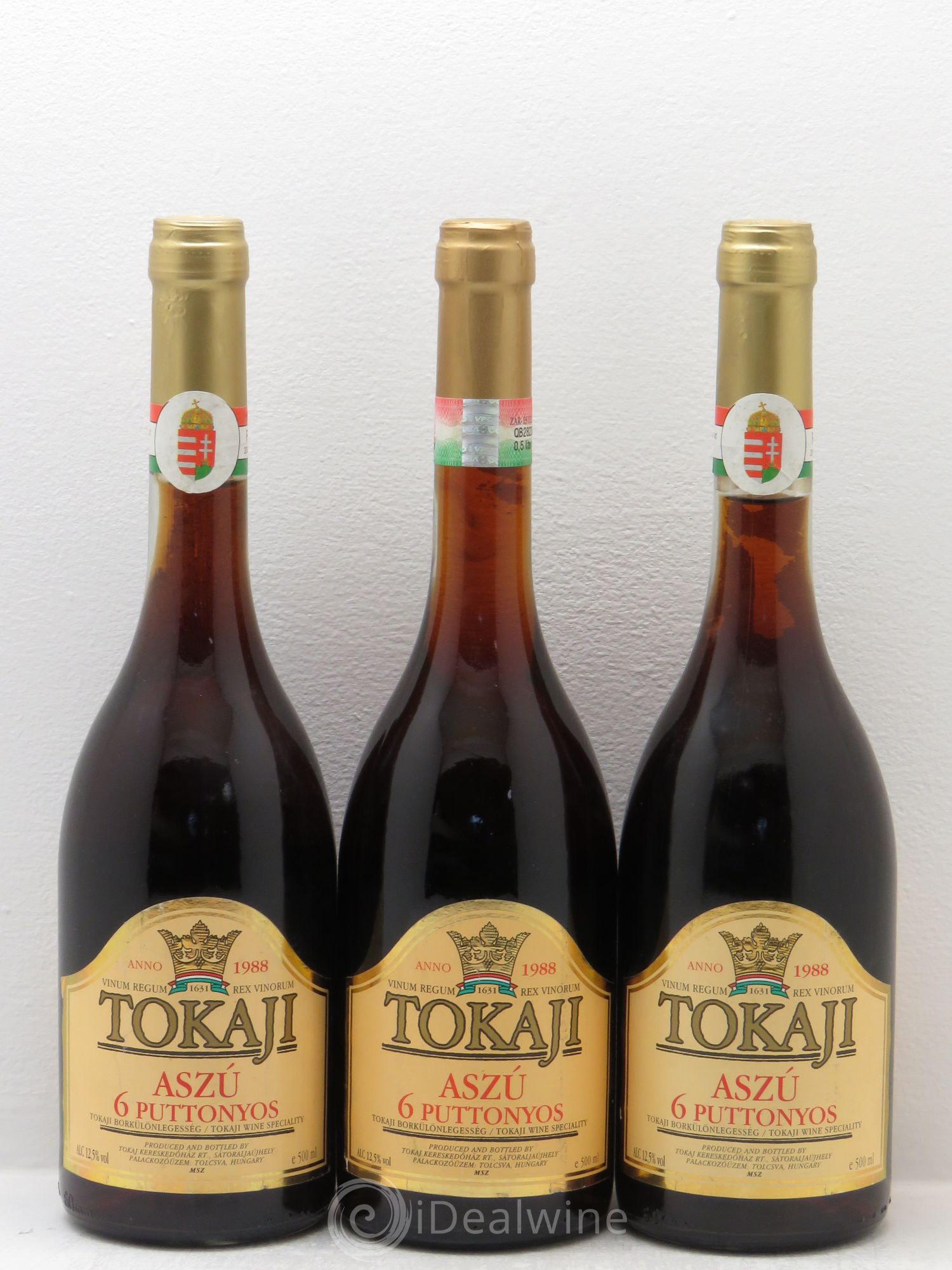 Tokaji Tokaji Aszù 6 Puttonyos 1988 - Lotto di 3 bottiglie - 0