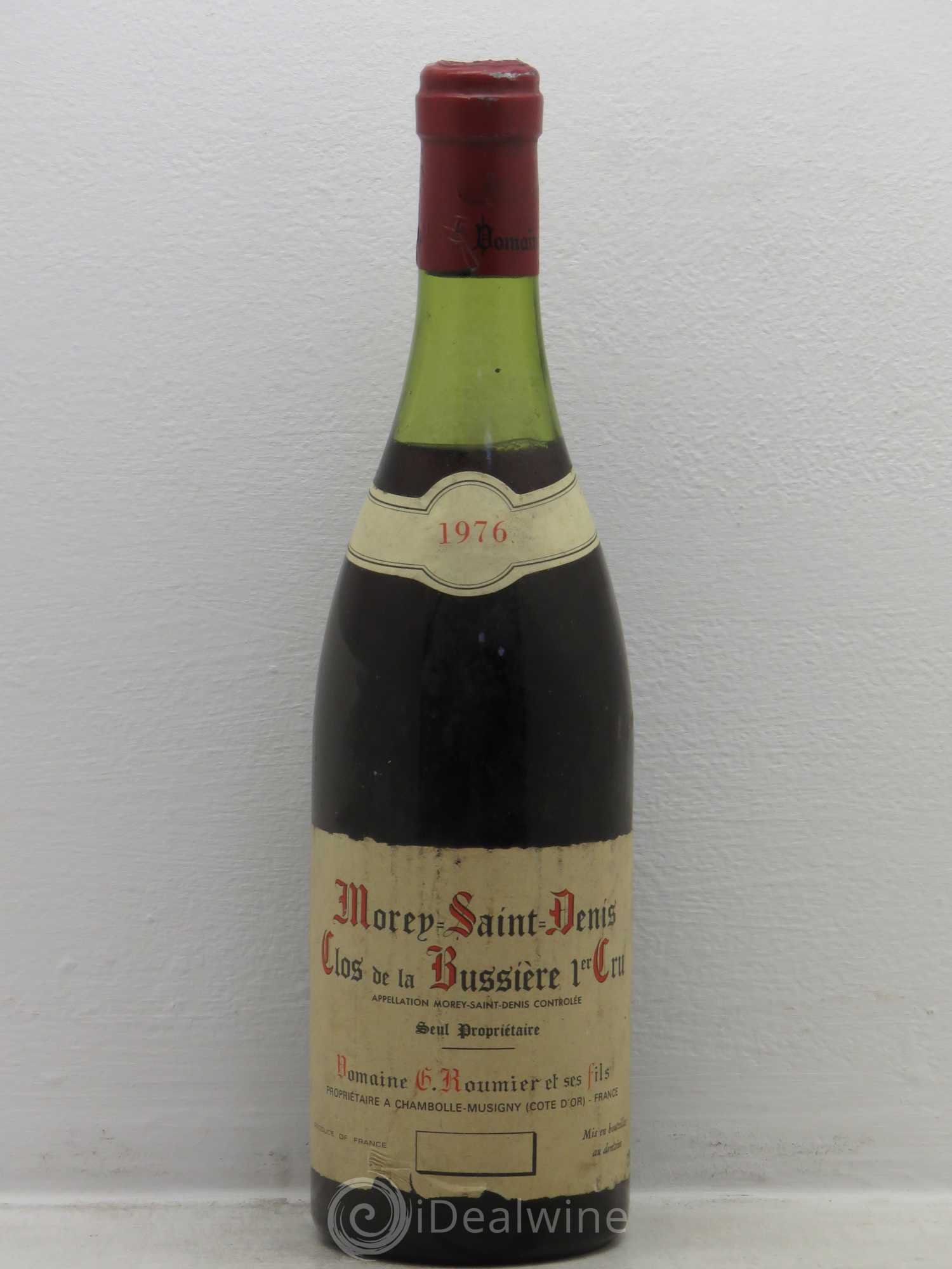 Morey-Saint-Denis 1er Cru Clos de la Bussière Georges Roumier (Domaine) 1976 - Lot de 1 bouteille - 0