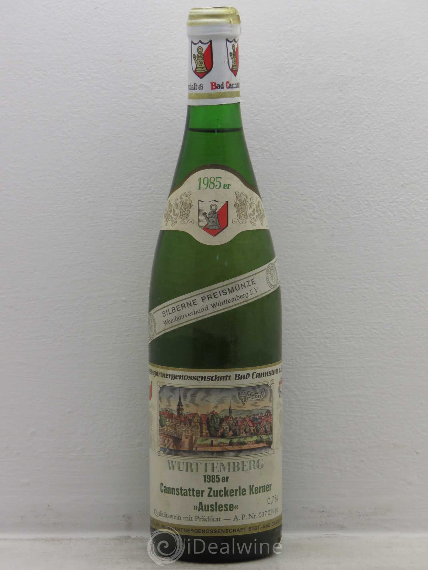 Riesling Cannstatter Zuckerle Kerner Auslese 1985 - Lotto di 1 bottiglia - 0
