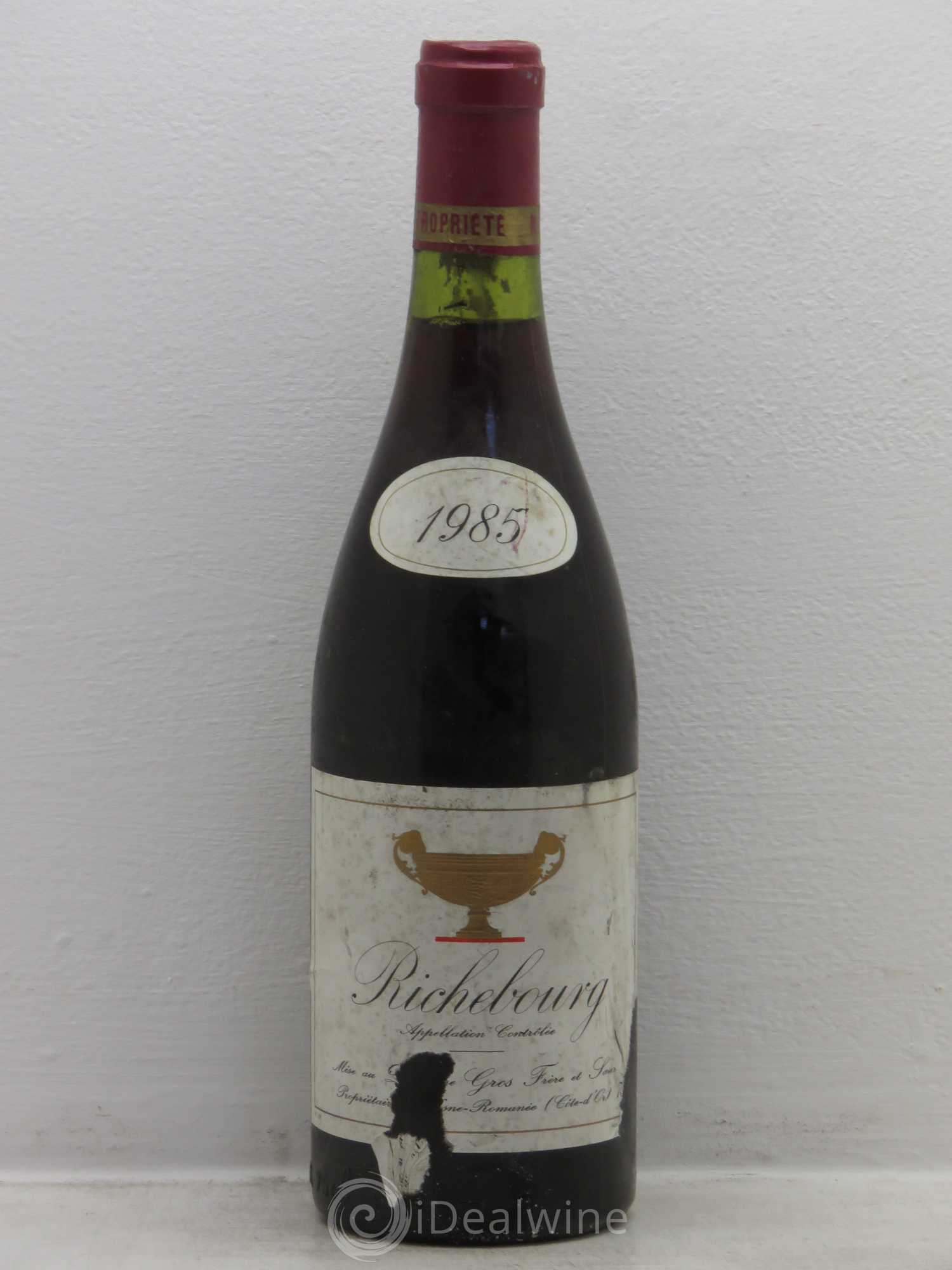 Richebourg Grand Cru Gros Frère & Soeur Gros frères et soeur 1985 - Posten von 1 Flasche - 0