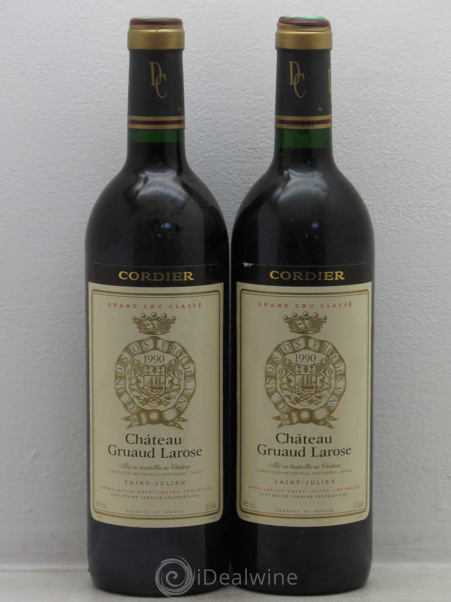 Château Gruaud Larose 2ème Grand Cru Classé 1990 - Lot de 2 bouteilles - 0