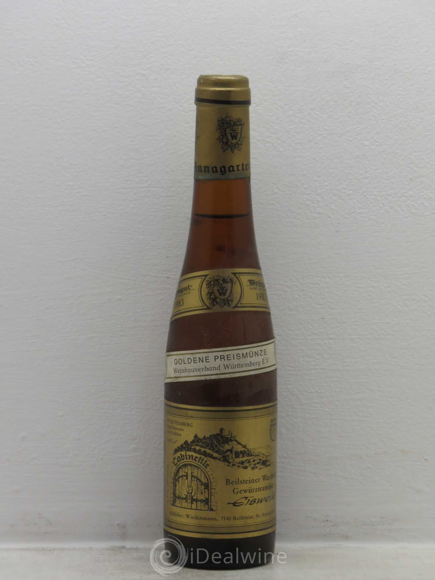 Allemagne Rheingau Beilsteiner Wazrtberg Eiswein Gewurztraminer 1983 - Posten von 1 Demi-Flasche - 0
