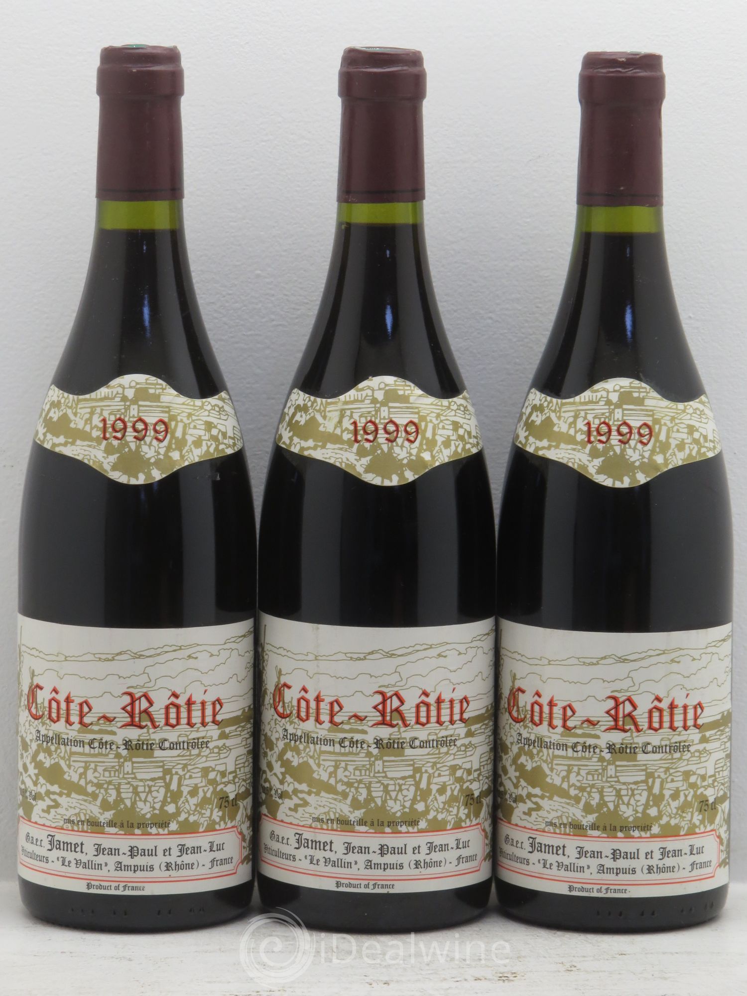 Côte-Rôtie Jamet (Domaine) 1999 - Lot de 3 bouteilles - 0