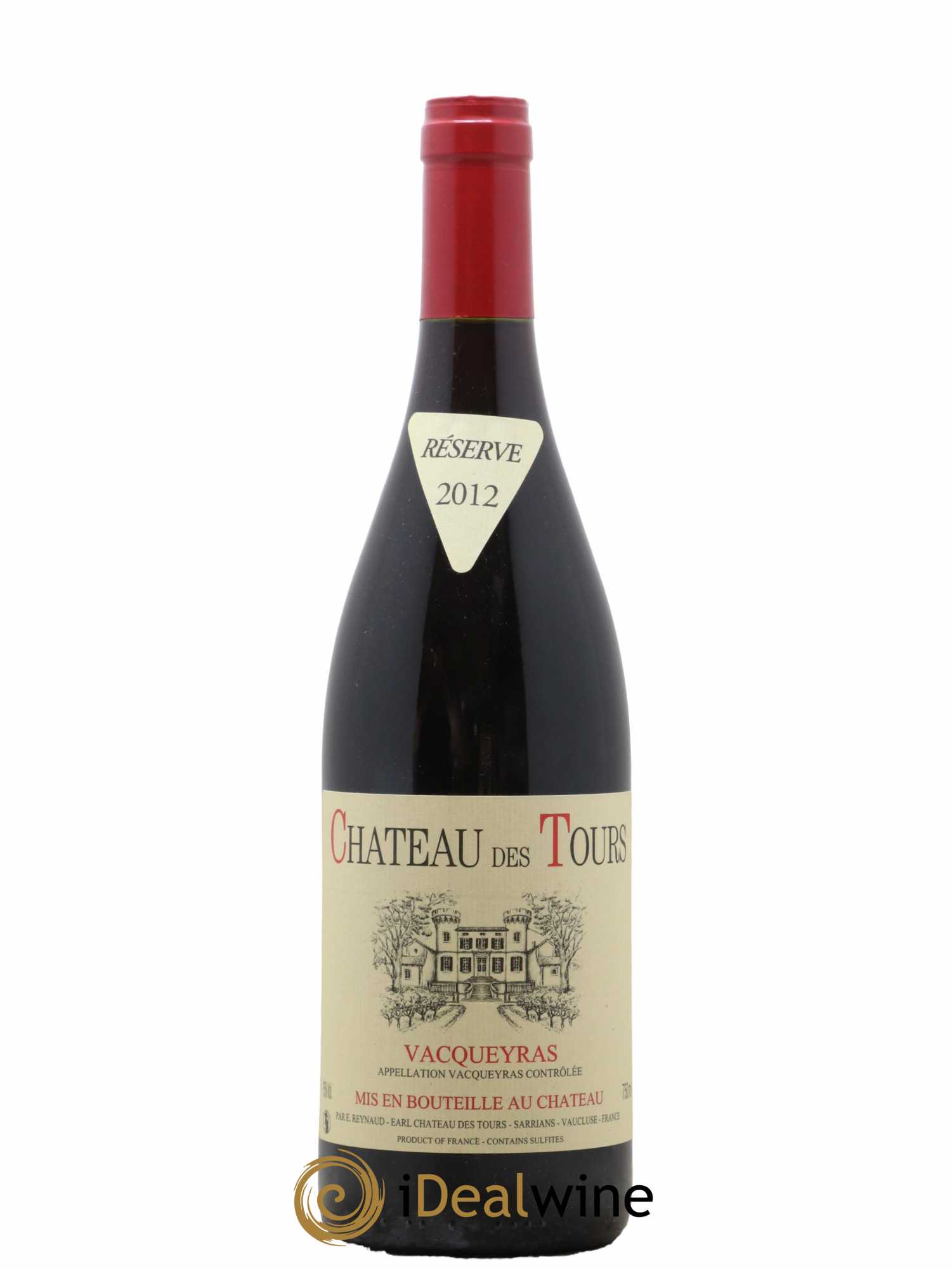 Vacqueyras Château des Tours Emmanuel Reynaud 2012 - Lot de 1 bouteille - 0