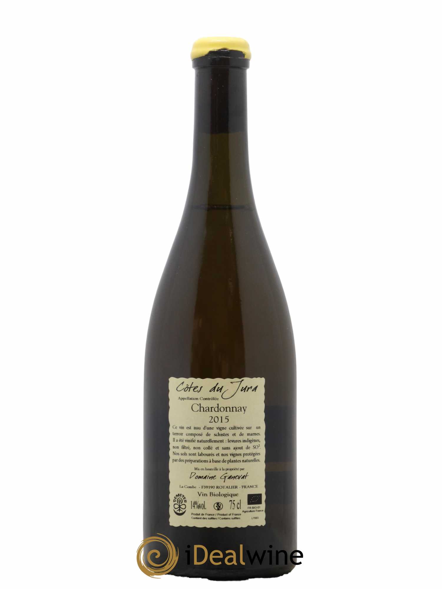 Côtes du Jura Grusse en Billat Jean-François Ganevat (Domaine) 2015 - Lot de 1 bouteille - 1