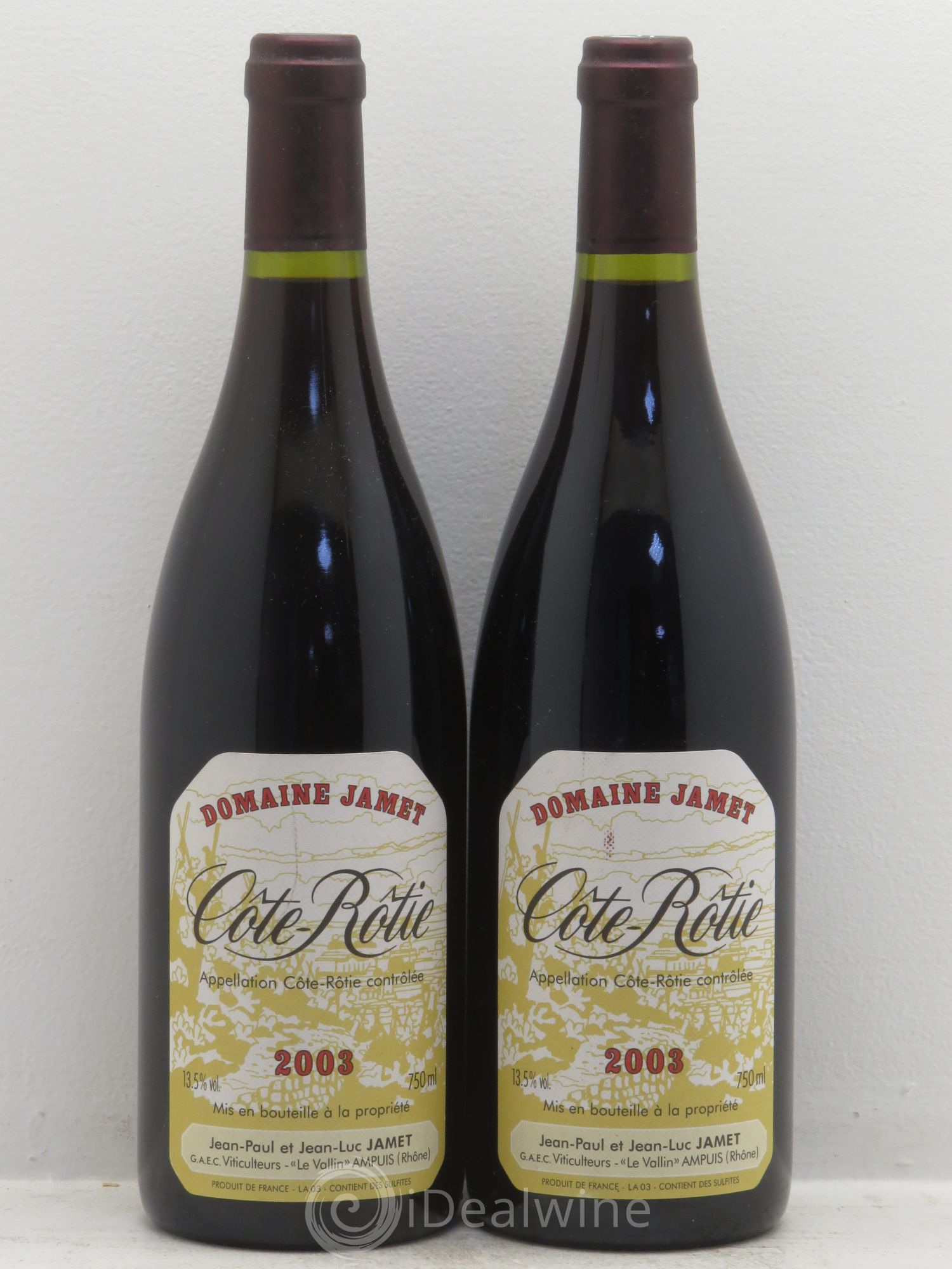 Côte-Rôtie Jamet (Domaine) 2003 - Lot de 2 bouteilles - 0