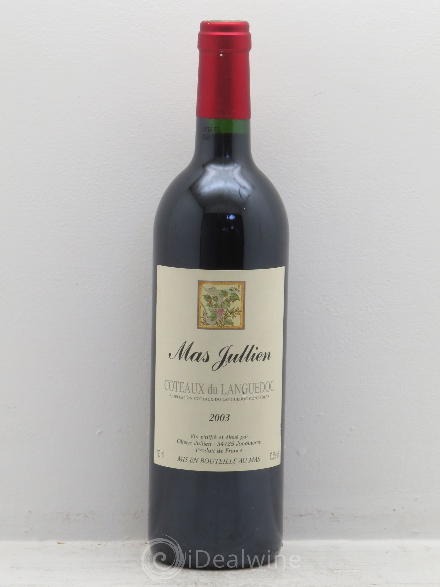 Terrasses du Larzac Mas Jullien Olivier Jullien 2003 - Lot de 1 bouteille - 0
