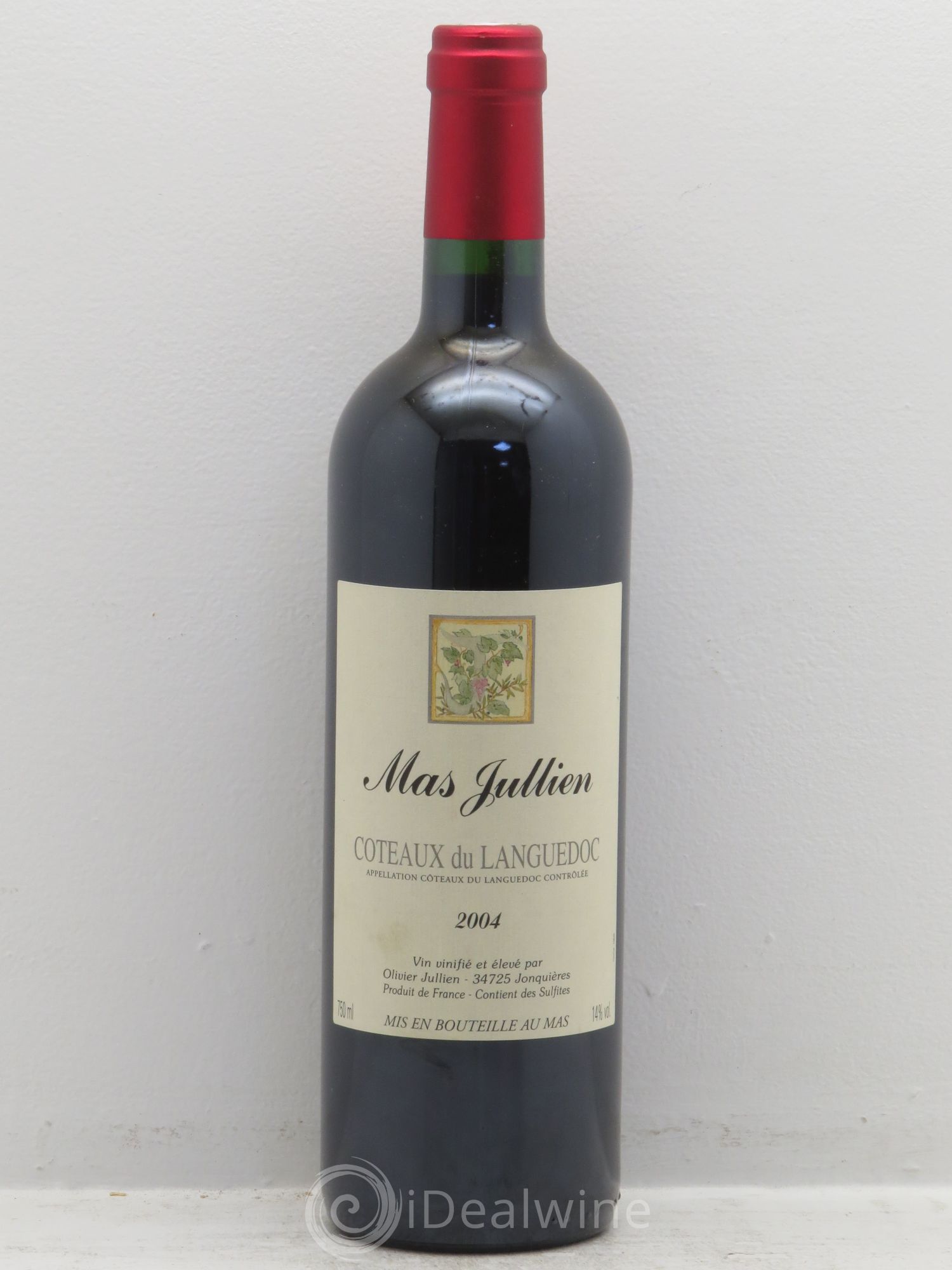 Terrasses du Larzac Mas Jullien Olivier Jullien 2004 - Lot de 1 bouteille - 0