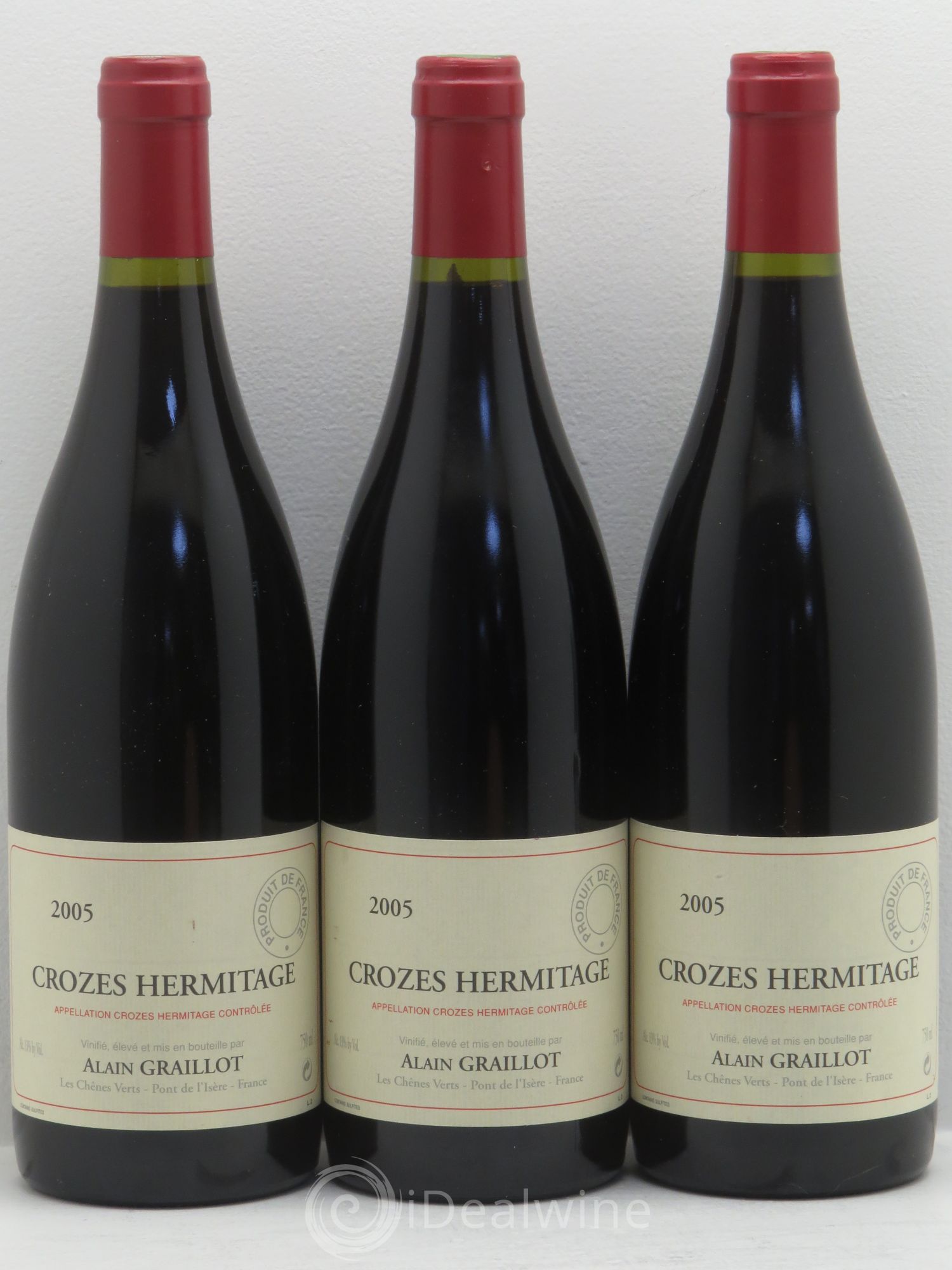 Crozes-Hermitage Domaine Graillot 2005 - Lot de 3 bouteilles - 0
