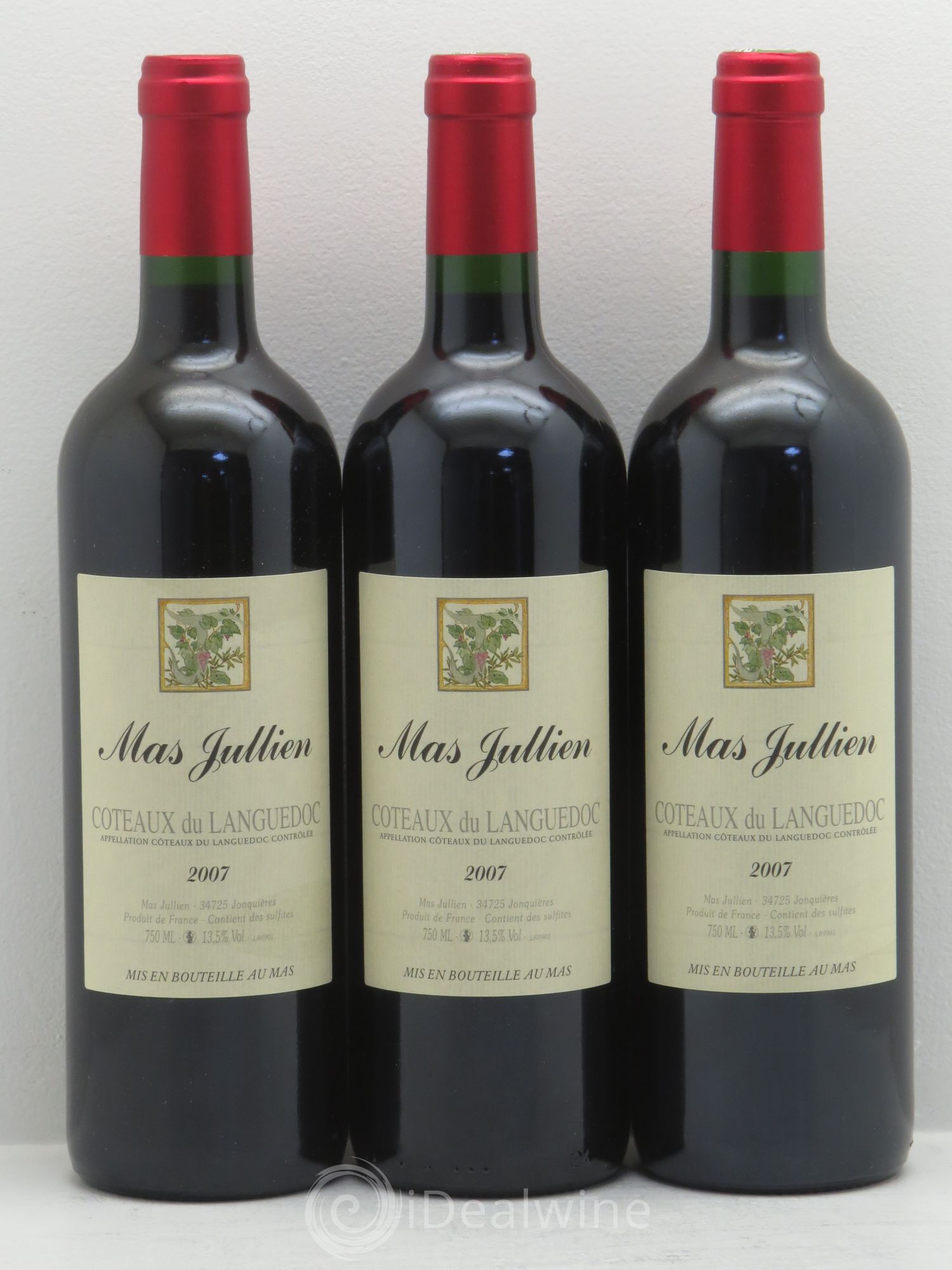 Terrasses du Larzac Mas Jullien Olivier Jullien 2007 - Lot de 3 bouteilles - 0
