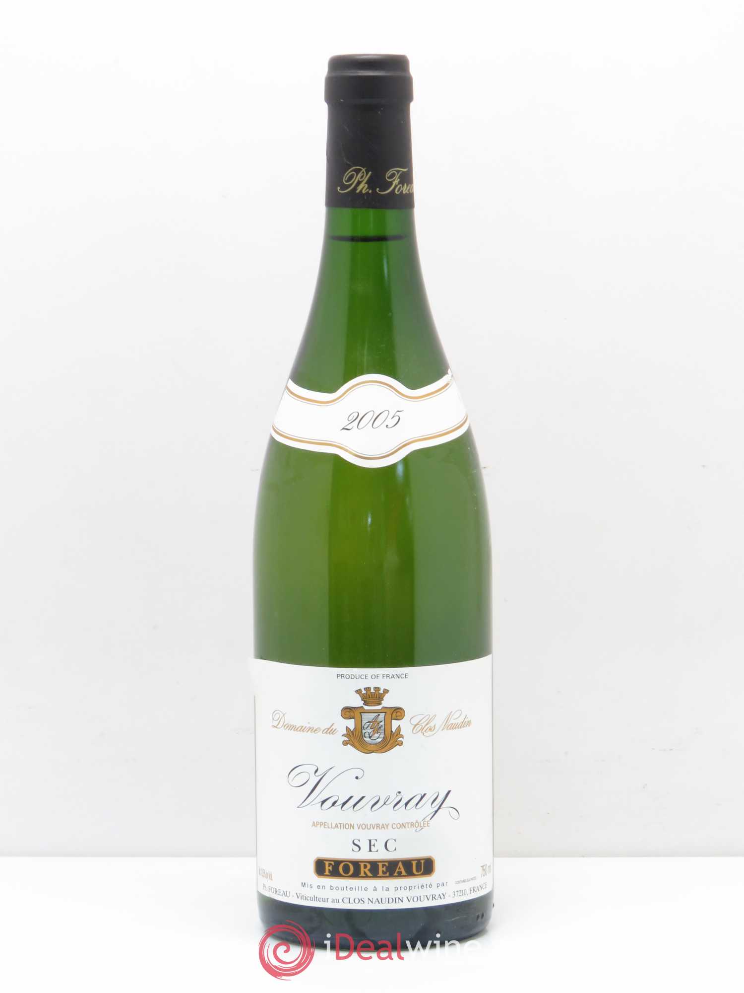 Vouvray Sec Clos Naudin - Philippe Foreau (sans prix de réserve) 2005 - Lot de 1 bouteille - 0