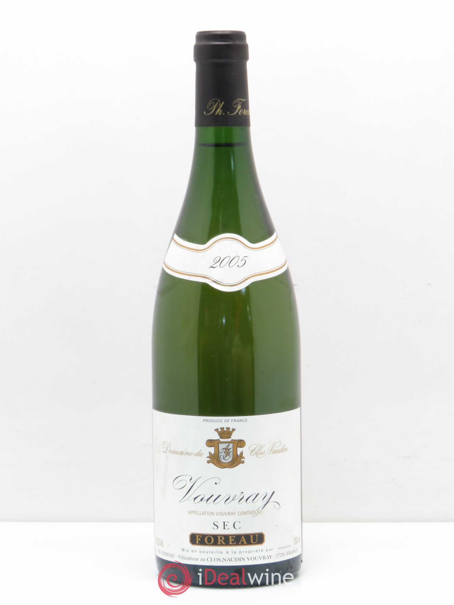 Vouvray Sec Clos Naudin - Philippe Foreau (sans prix de réserve) 2005 - Lot de 1 bouteille - 0