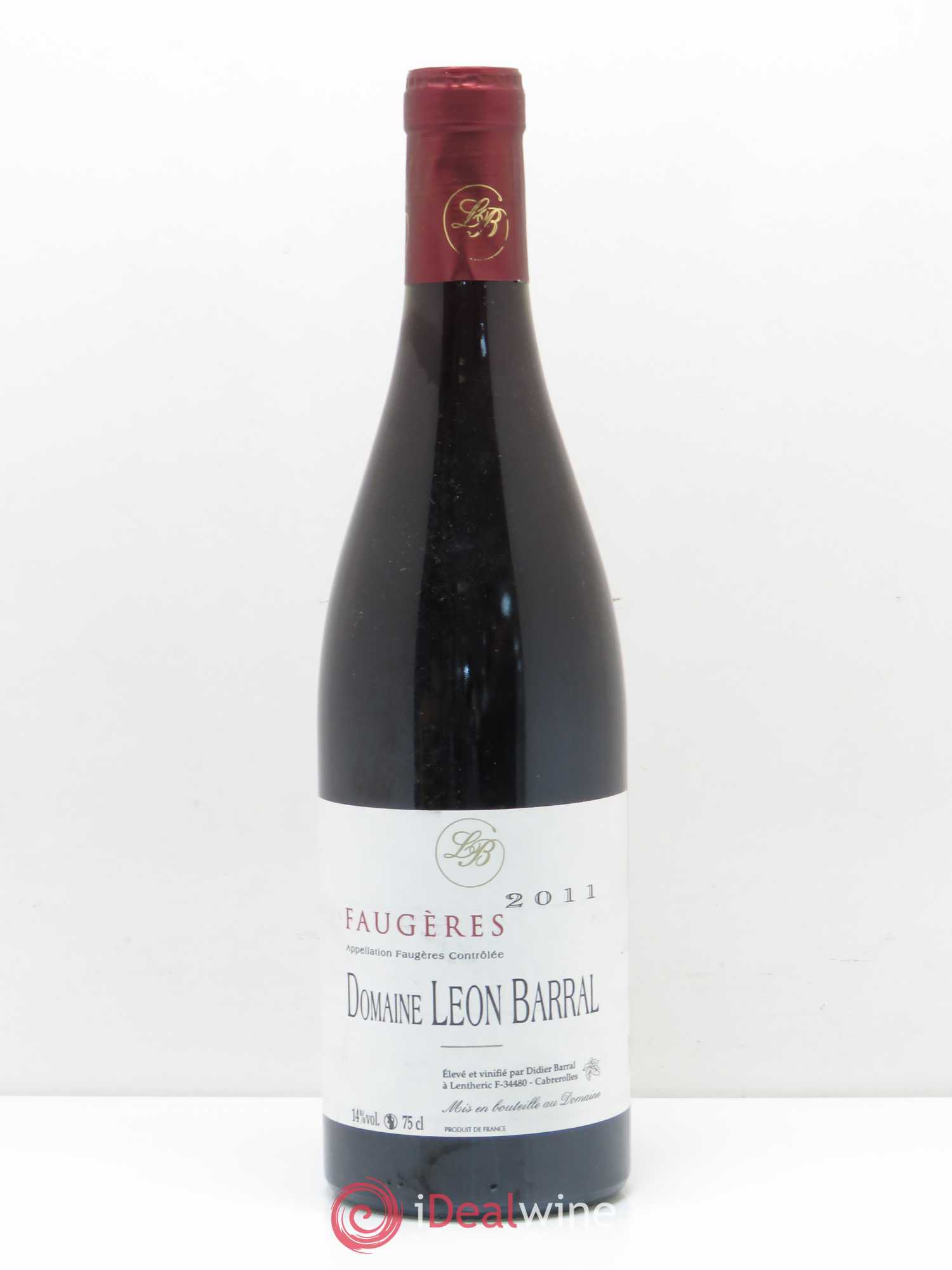 Faugères Domaine Léon Barral (sans prix de réserve) 2011 - Lot de 1 bouteille - 0