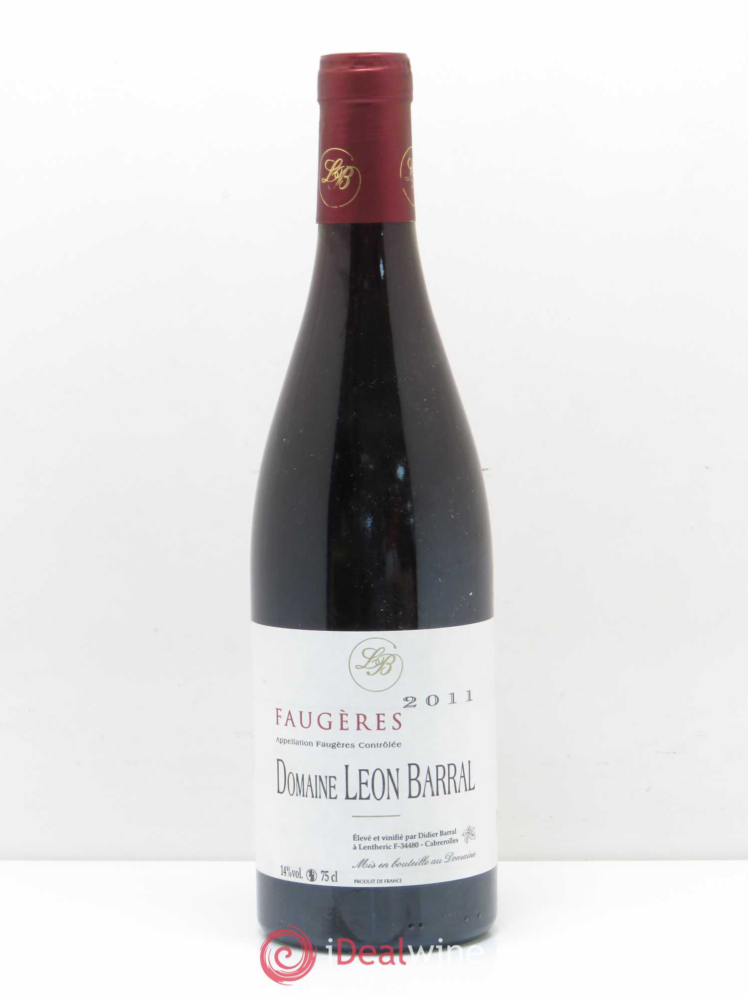 Faugères Domaine Léon Barral (sans prix de réserve) 2011 - Lot de 1 bouteille - 0