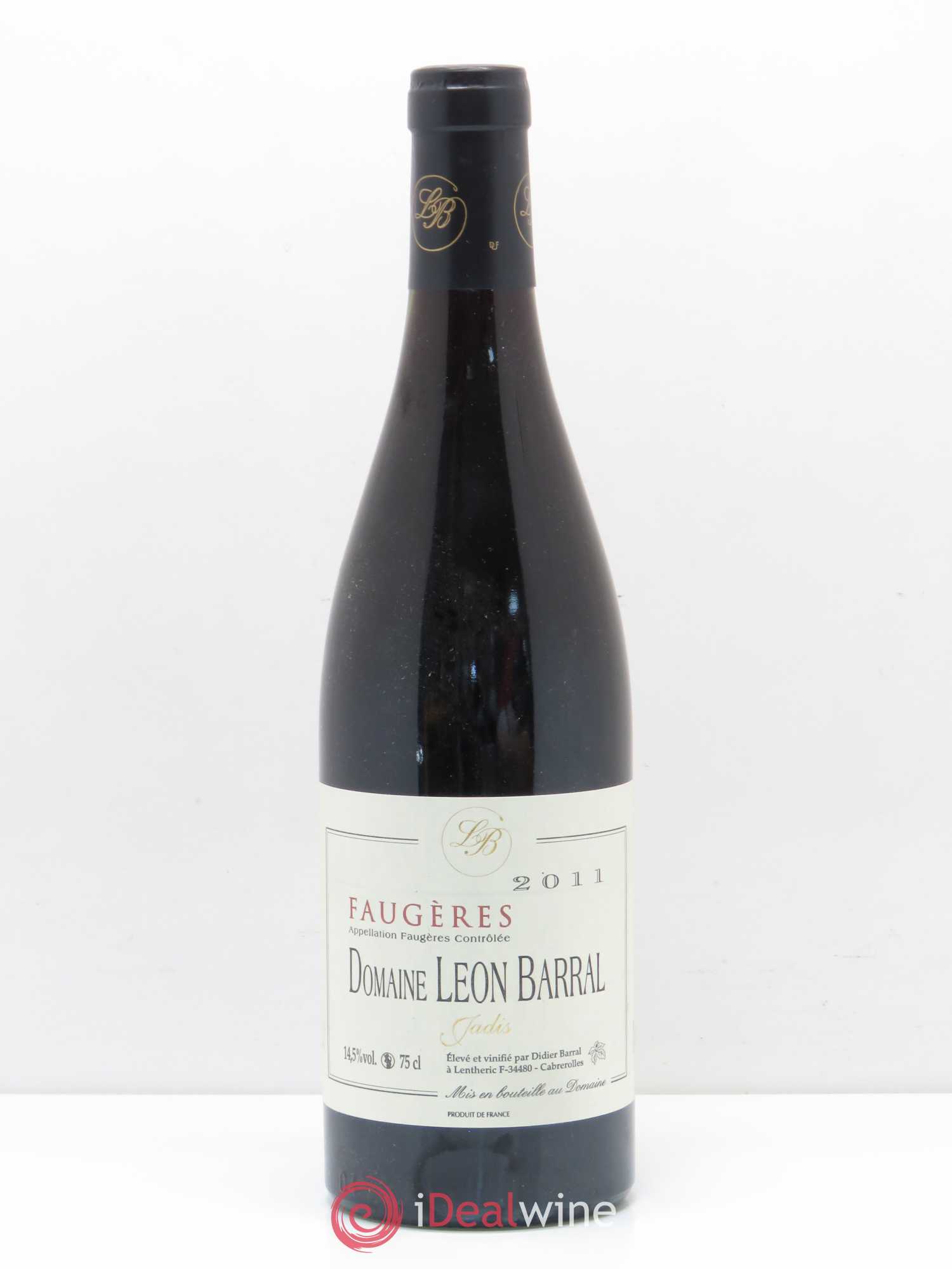 Faugères Jadis Domaine Léon Barral (sans prix de réserve) 2011 - Lot de 1 bouteille - 0