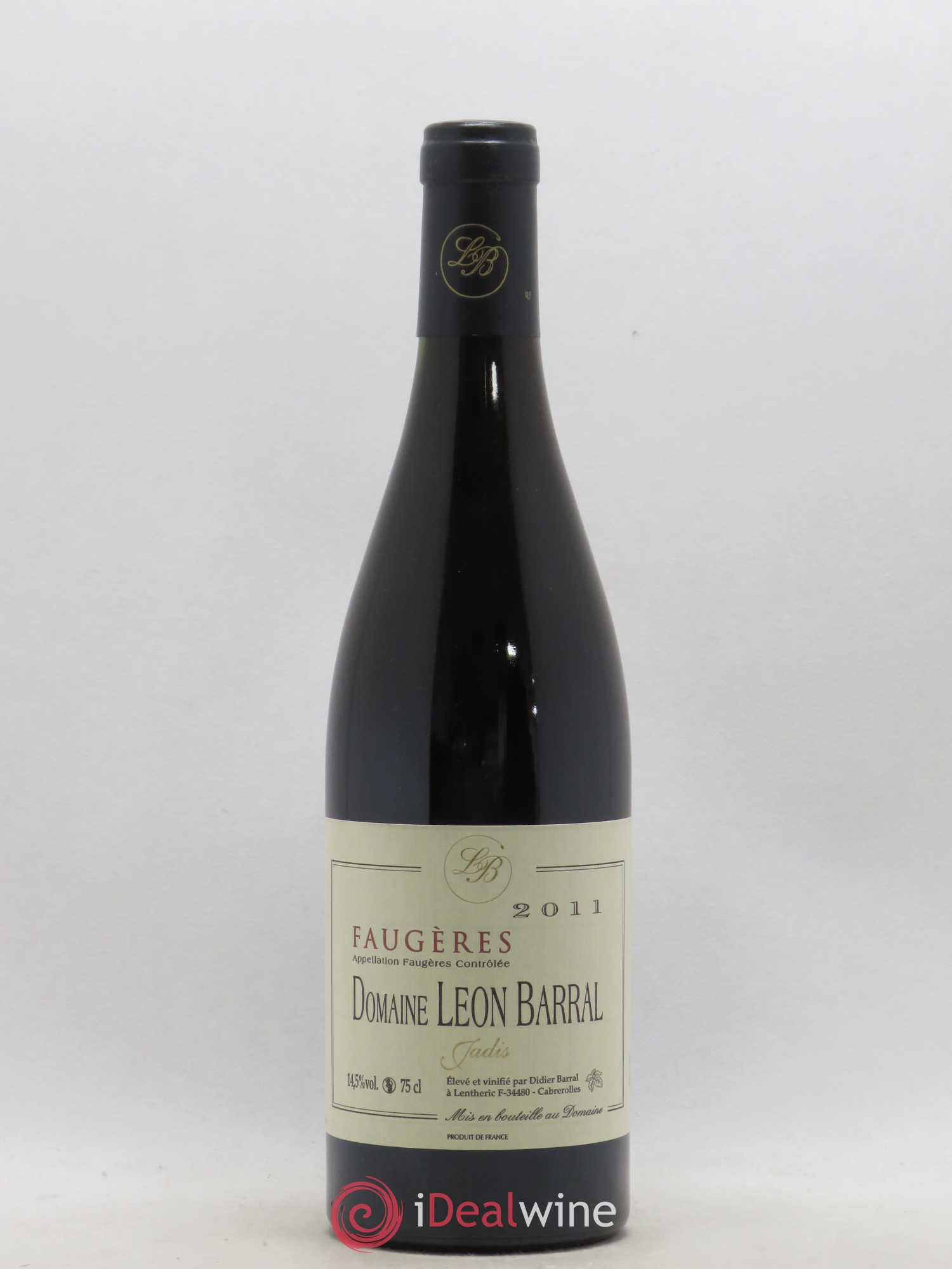 Faugères Jadis Domaine Léon Barral 2011 - Lot de 1 bouteille - 0